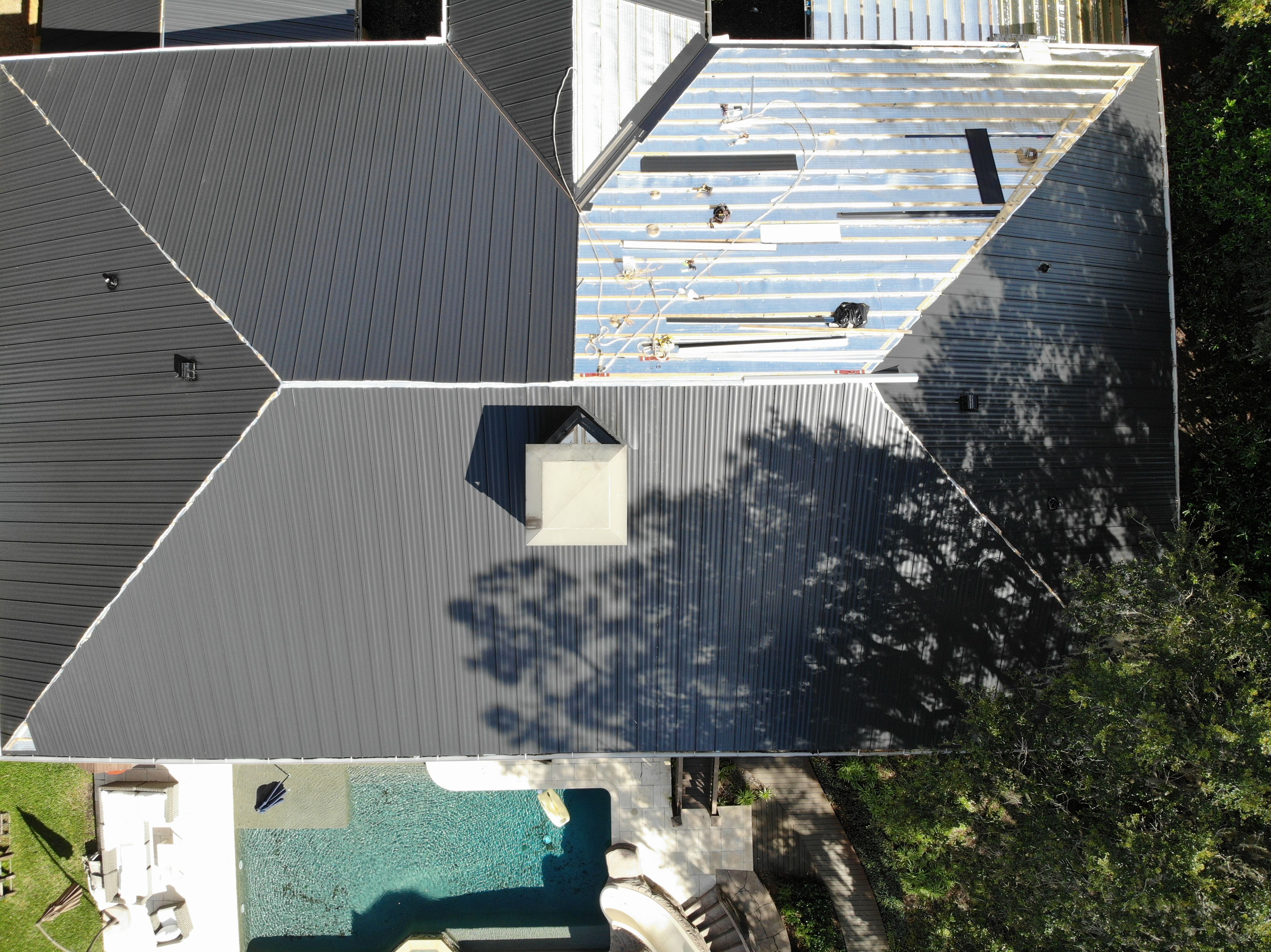 Residential Standing Seam Install in Odessa Florida by International Roofing