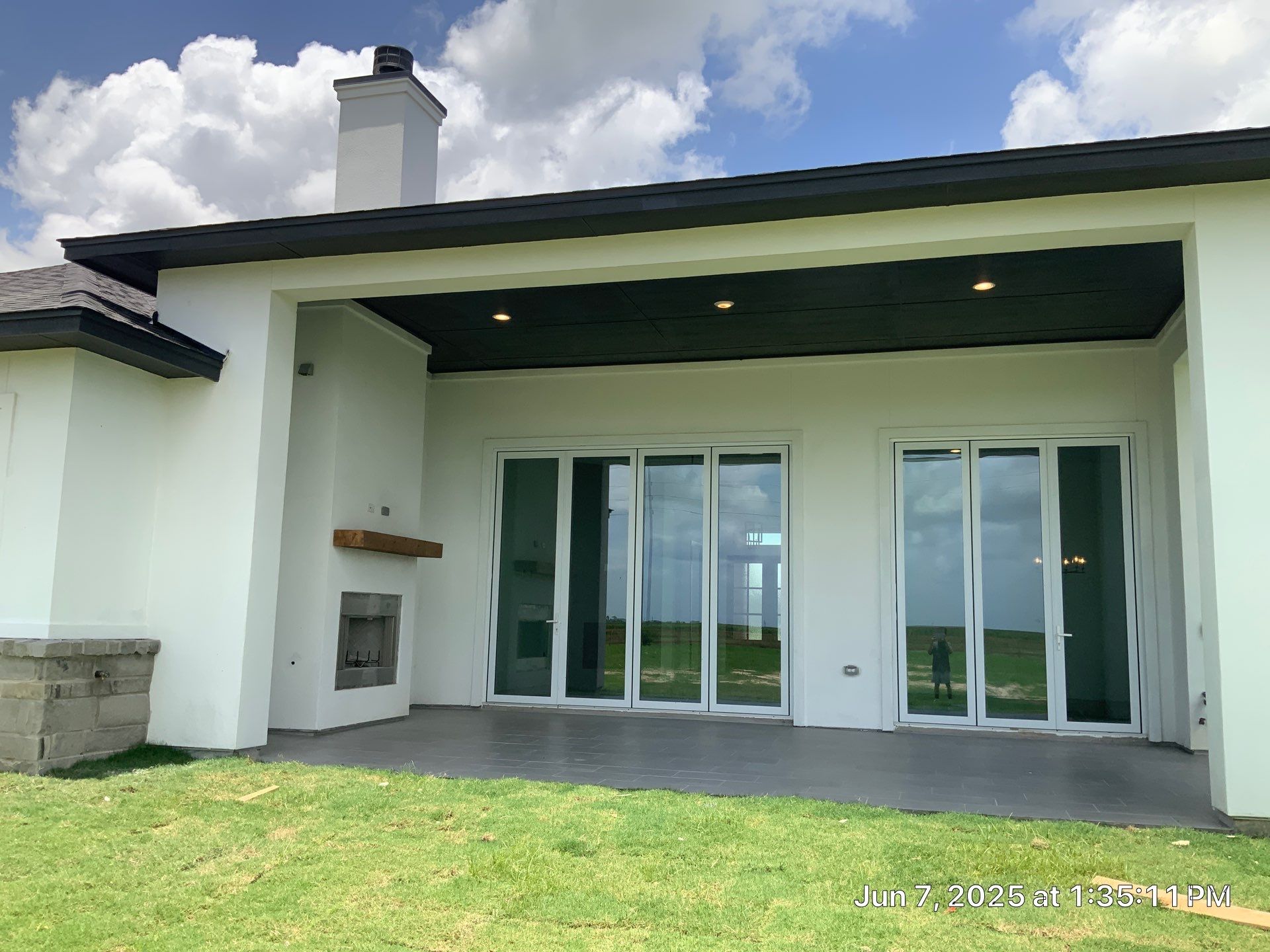 Waller Sophistication: Snowbound Color Stucco with Limestone Accents. by Apex Conventional Stucco Llc