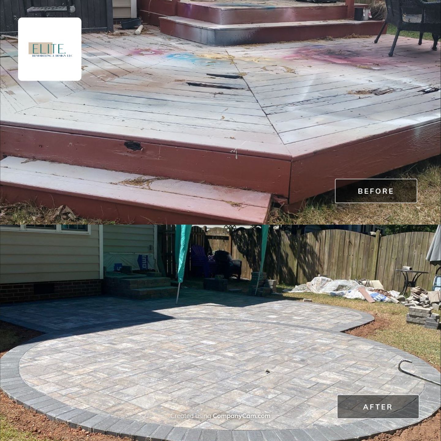 From Rotted to Remarkable: A Stunning Holly Springs Patio Transformation by Elite Remodeling and Design LLC