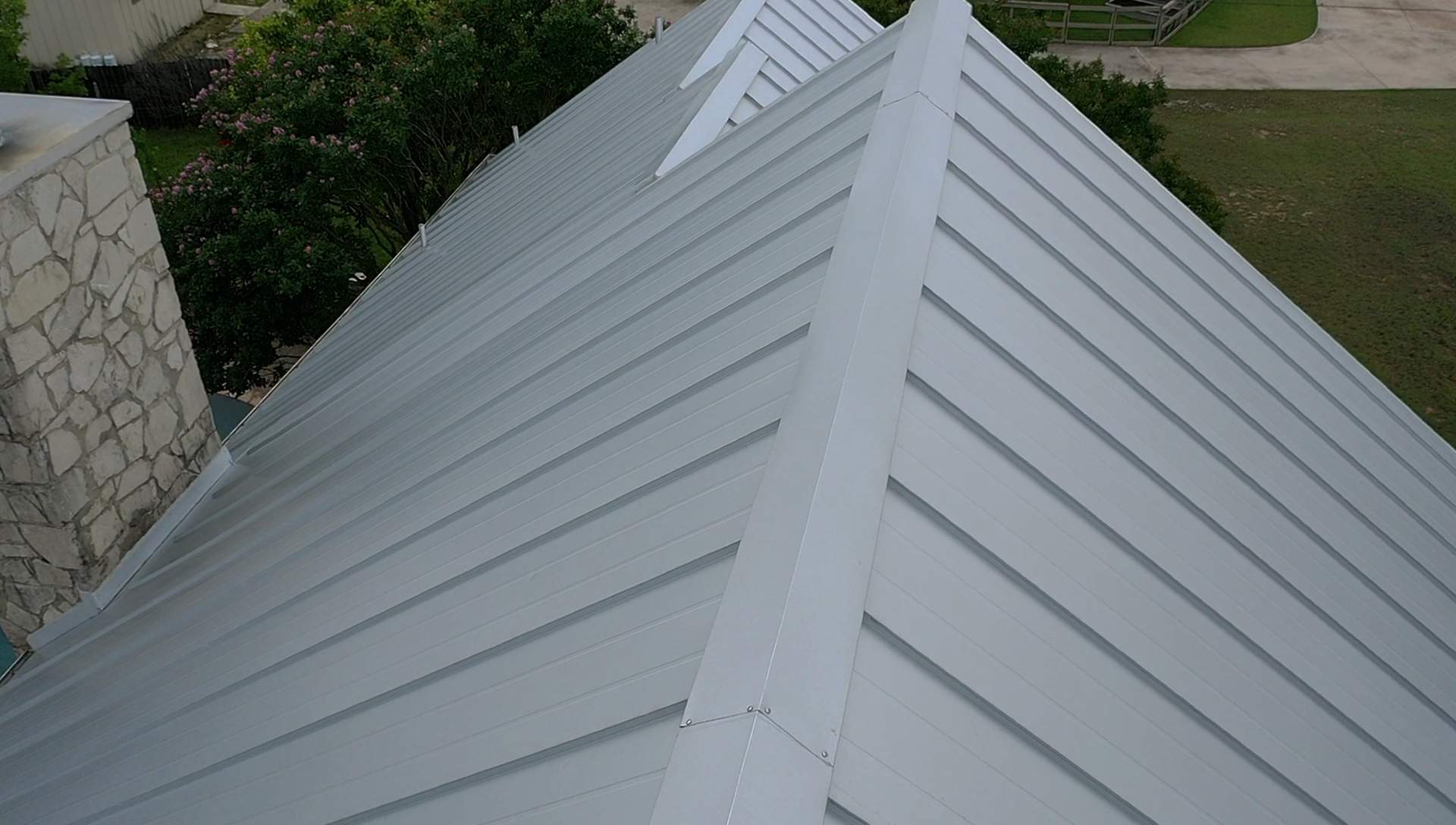 Residential Metal Roof Installation using McElroy Metal by Premier Roofing and Contracting