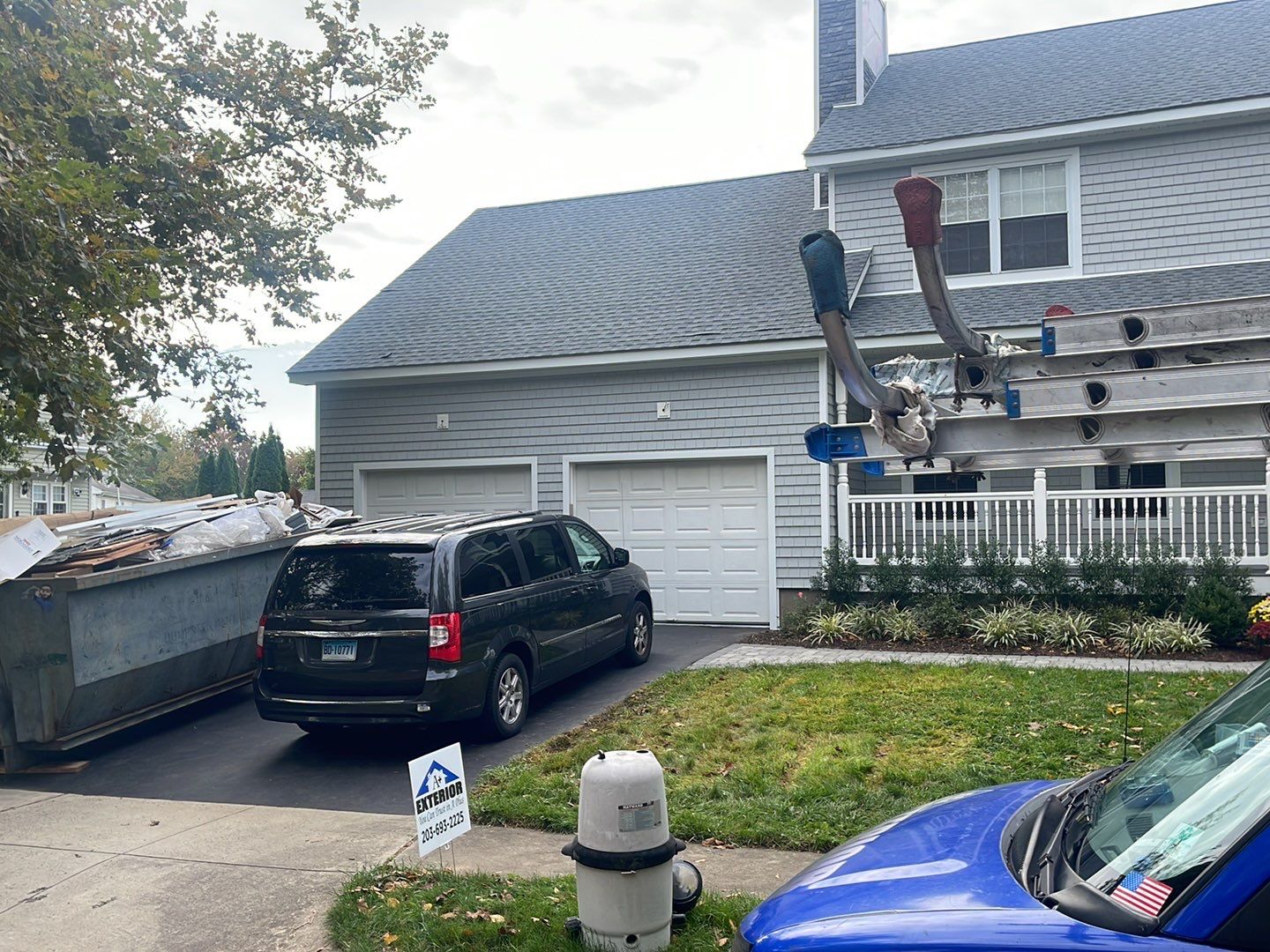 Siding Installation using Certainteed Cedar Impressions Sterling Gray by A Plus Exterior