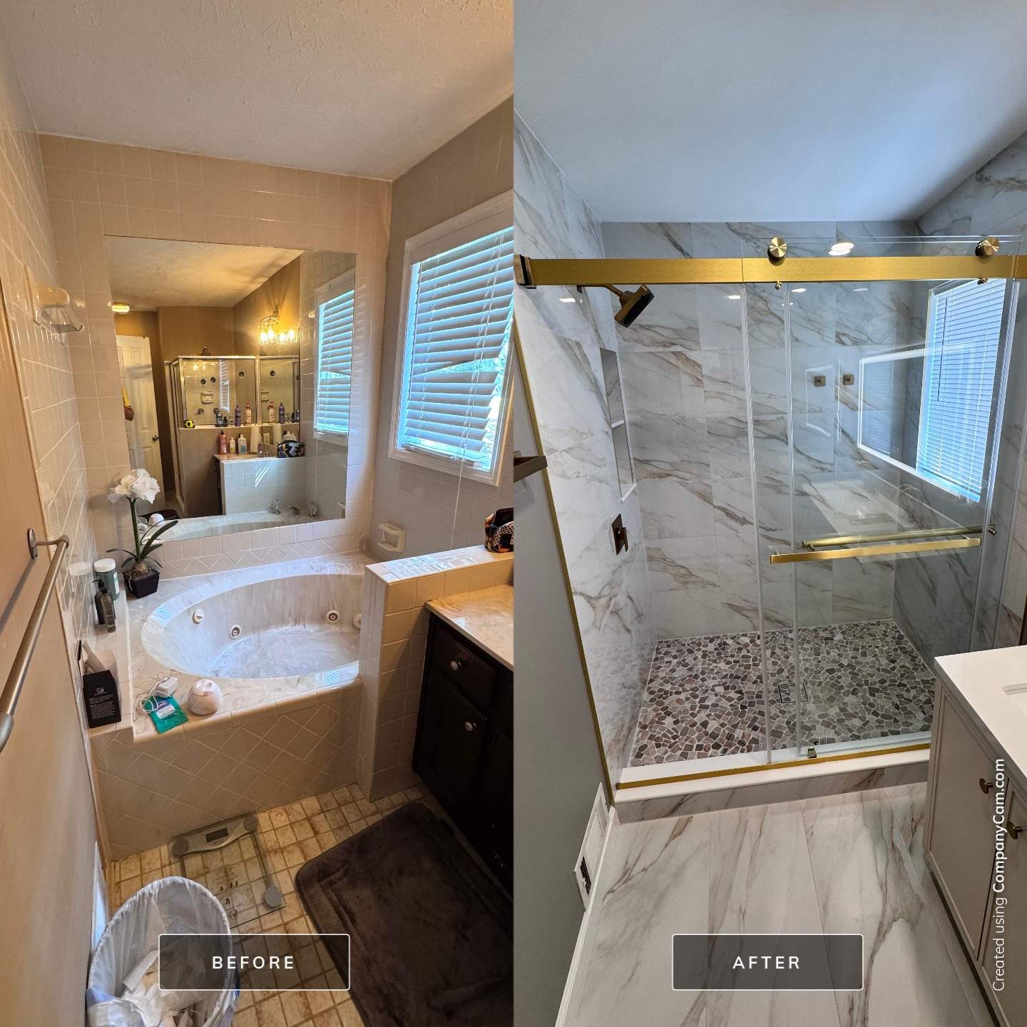 Master bathroom remodel by Prudencio