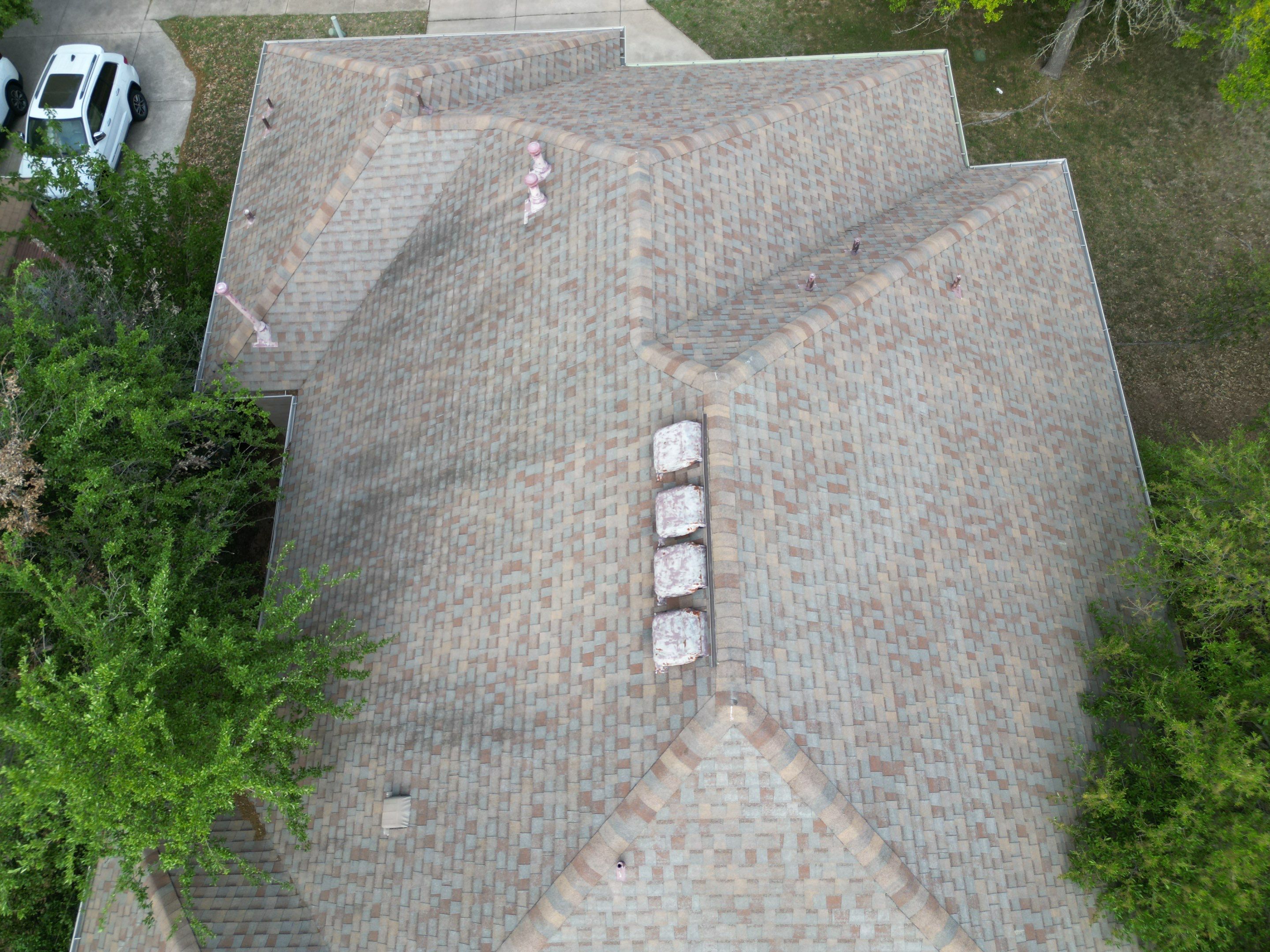 Residential Roof Replacement using GAF - HDZ - Barkwood by Action Exteriors Austin