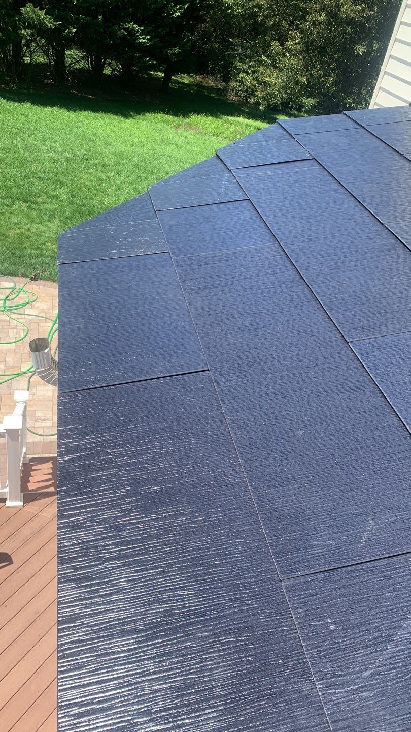 Tesla Solar Roof Replacement using Tesla Solar Roof V3 tiles by American Home Contractors