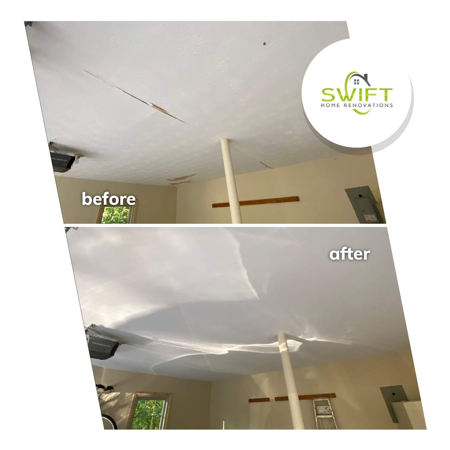 Exterior Siding Refresh and Interior Garage Painting in Marietta by Swift Home Renovations