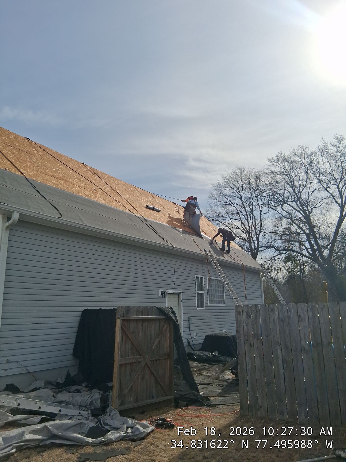 FORTIFIED Roof Installation in Jacksonville NC | CertainTeed Landmark AR Charcoal Black Shingles by RGR Construction and Roofing, LLC