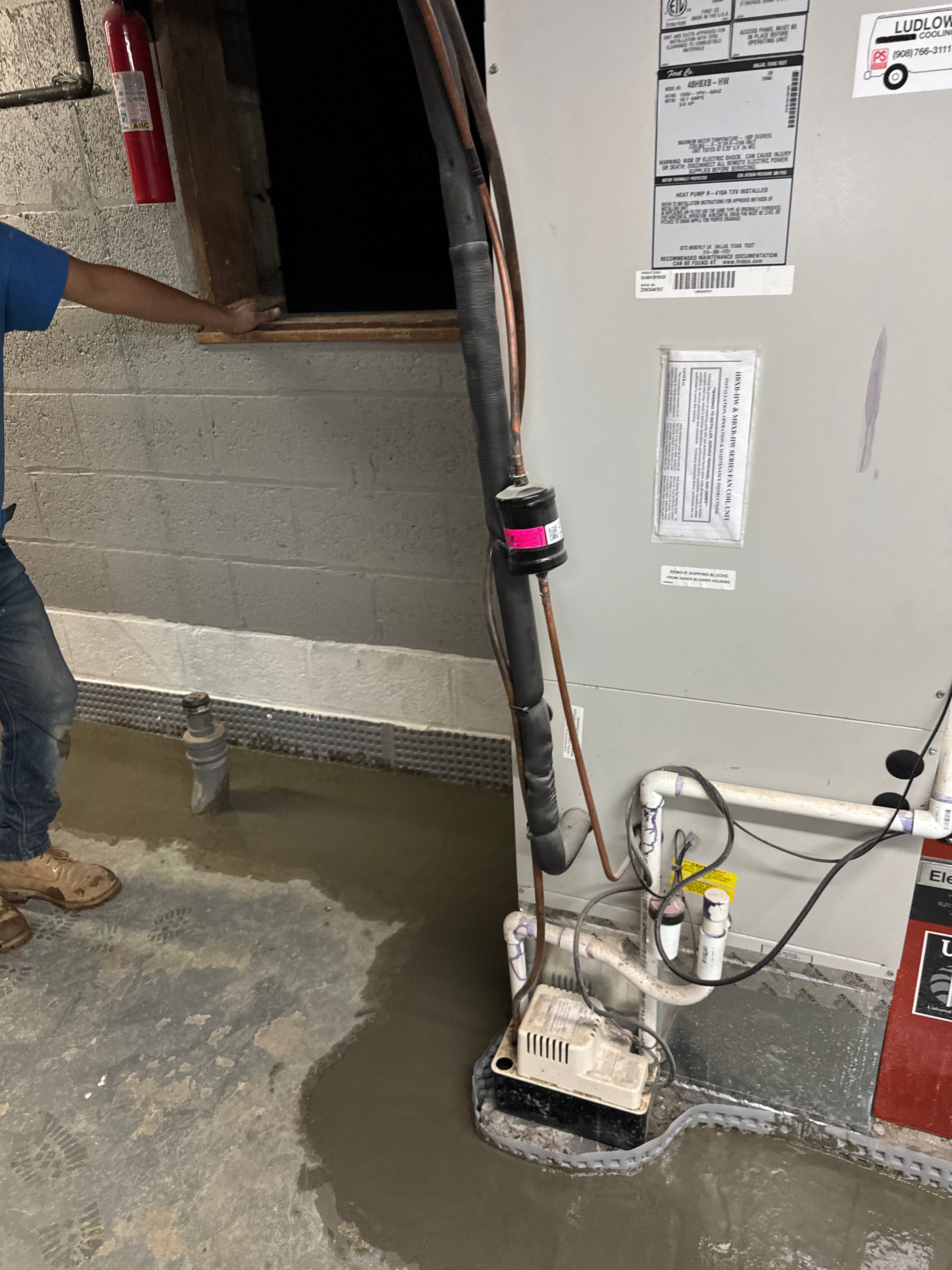 Interior French Drain Basking Ridge NJ by Pure Service Pro, LLC 