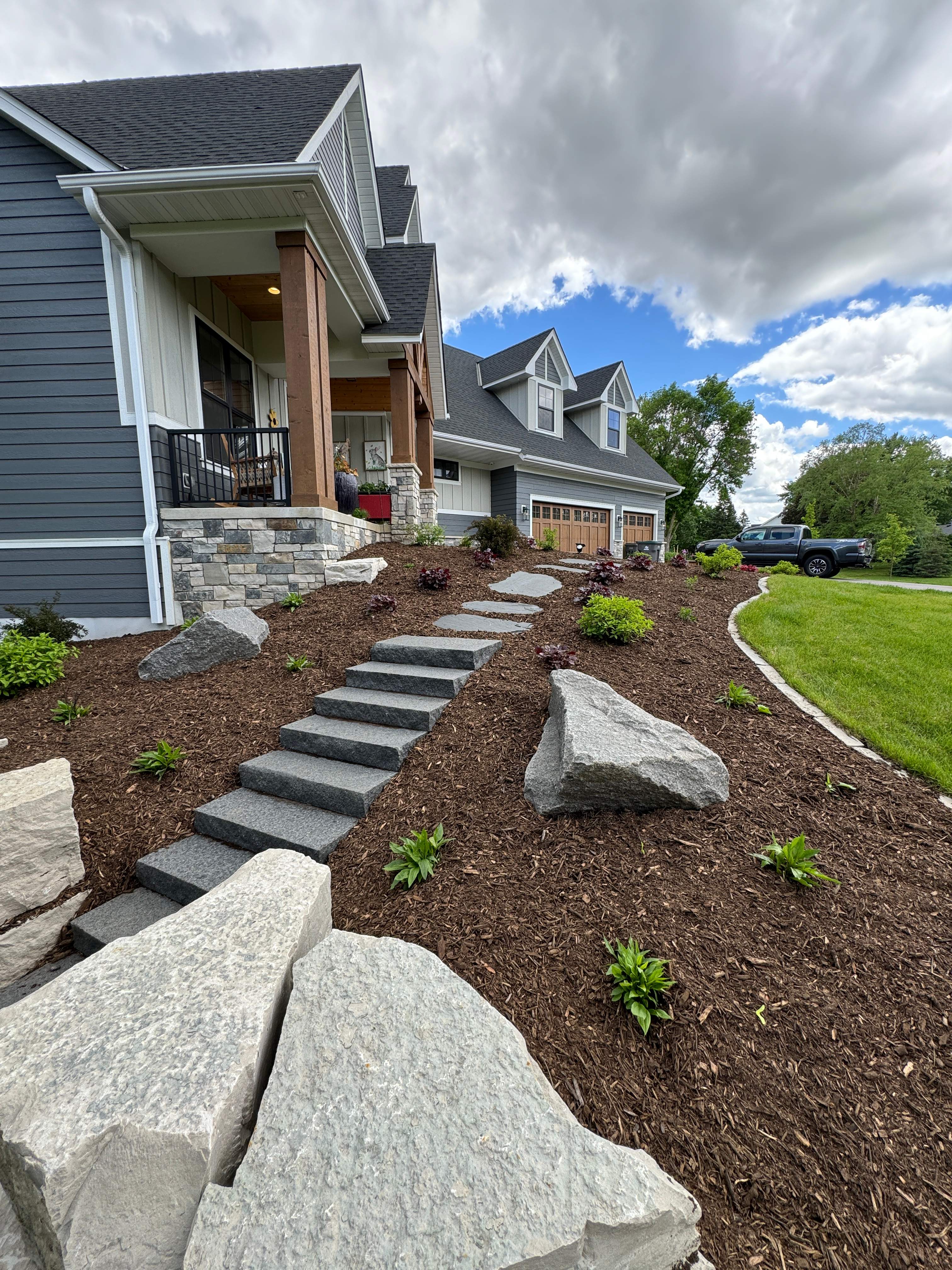 Edging Installation by Sota landscaping