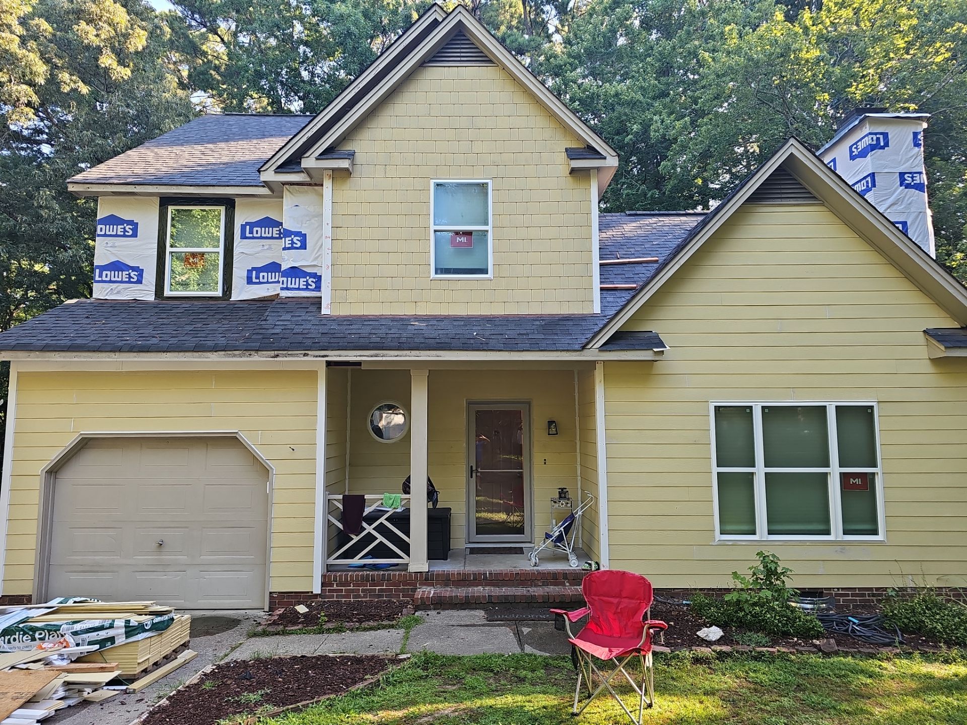 New Windows, Siding, Trim, Fence, and Backyard Concrete Pad by Billy Weatherspoon Contractor