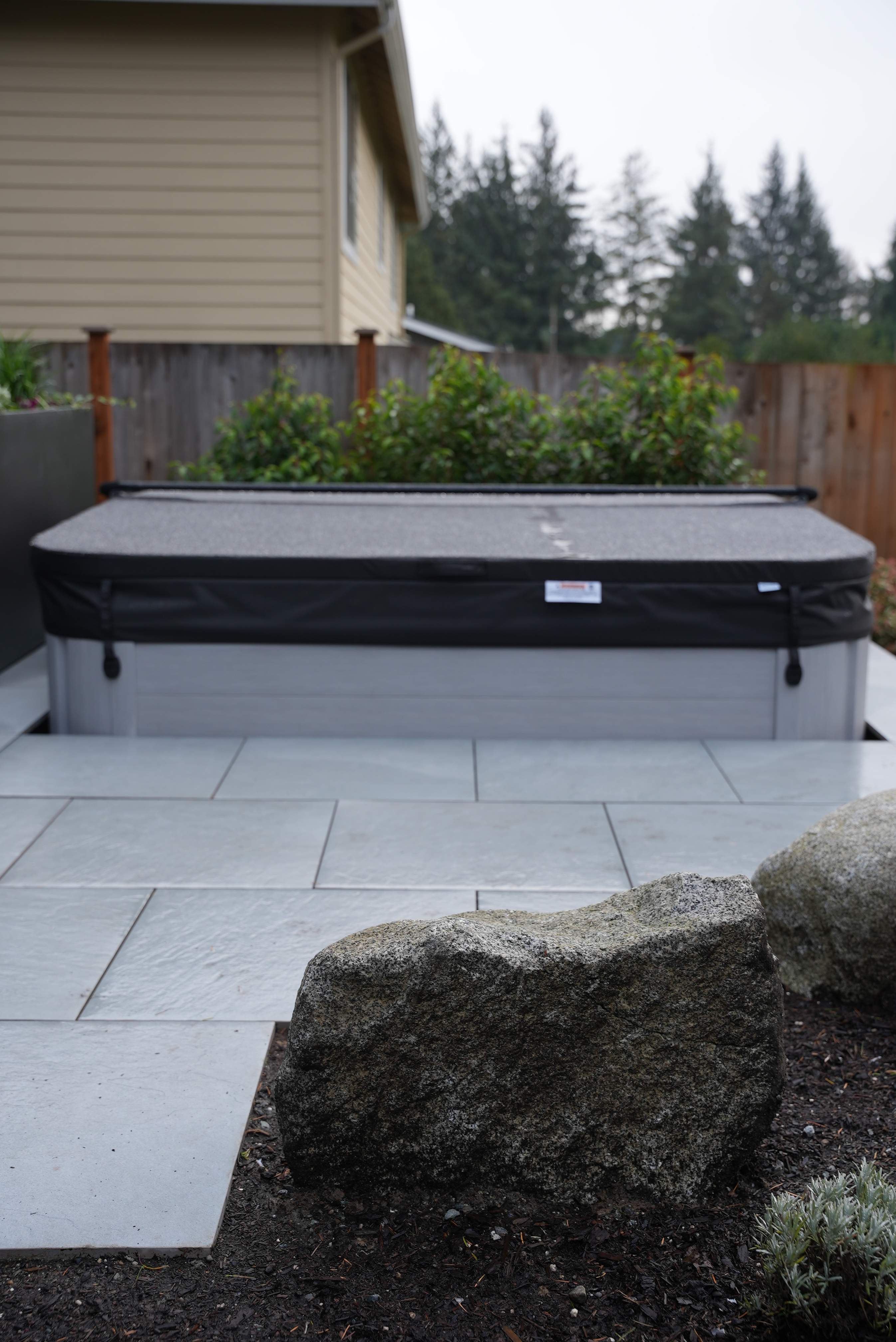 Hardscaping Back Patio Landscape Project  by Jireh Asphalt & Concrete Inc 