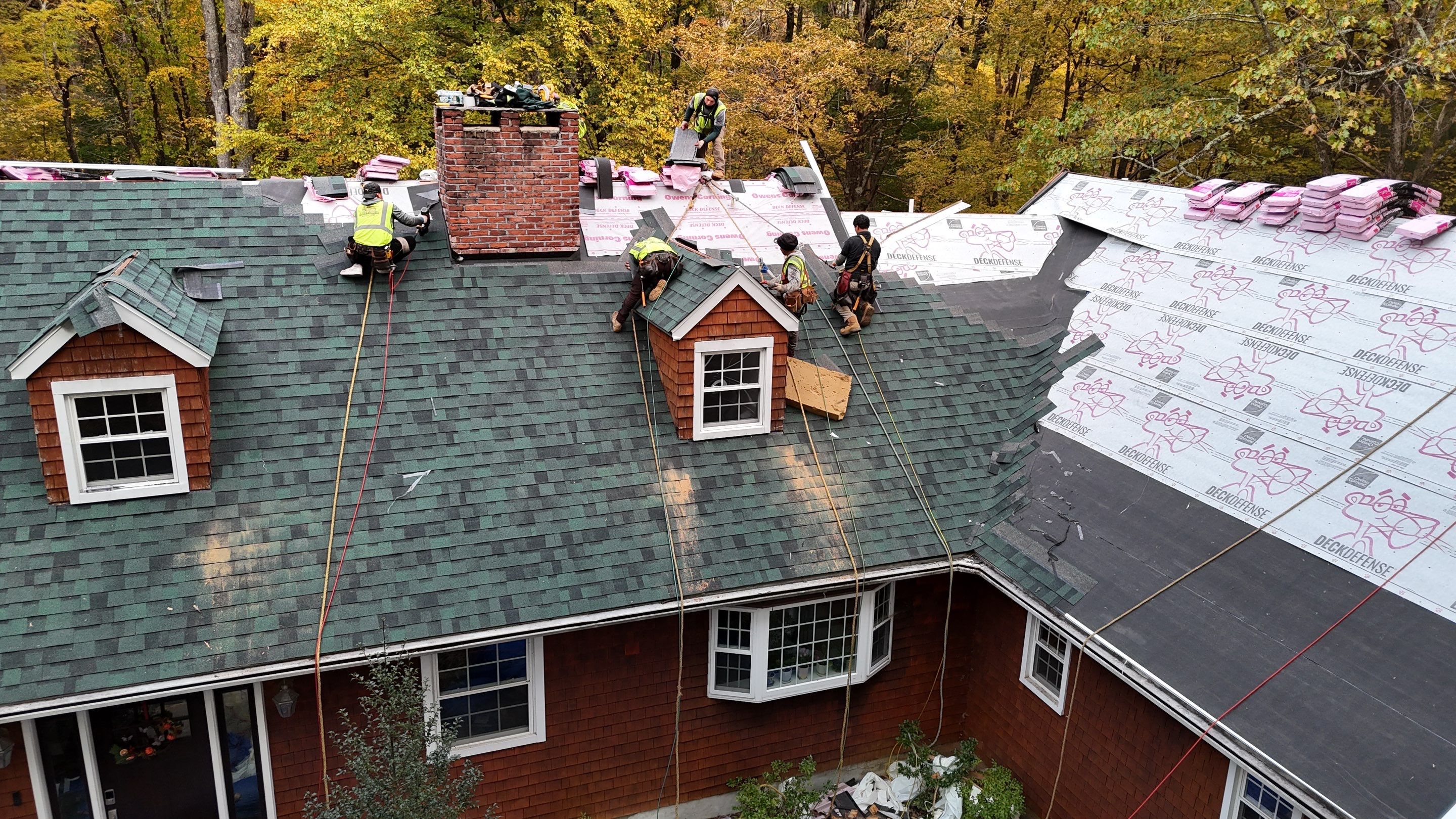 Owens Corning Duration : Chateau Green with Copper Accents in Avon, CT by Golden Shield Roofing