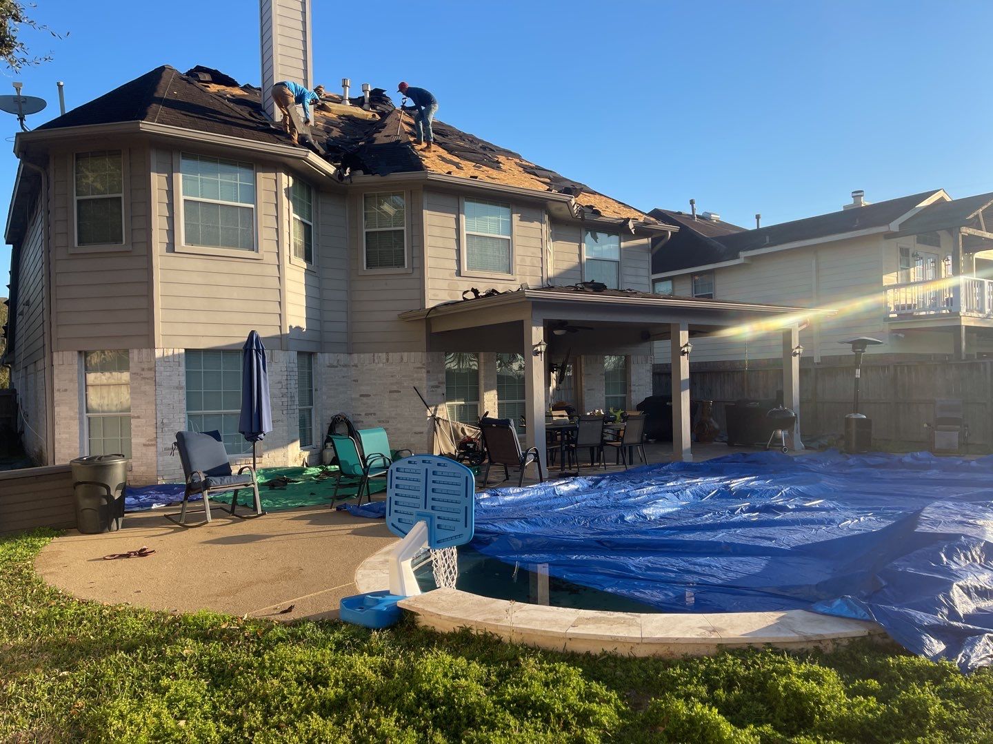 Roof Replacement using GAF Timberline HDZ Shingles by Elite Roofing LLC