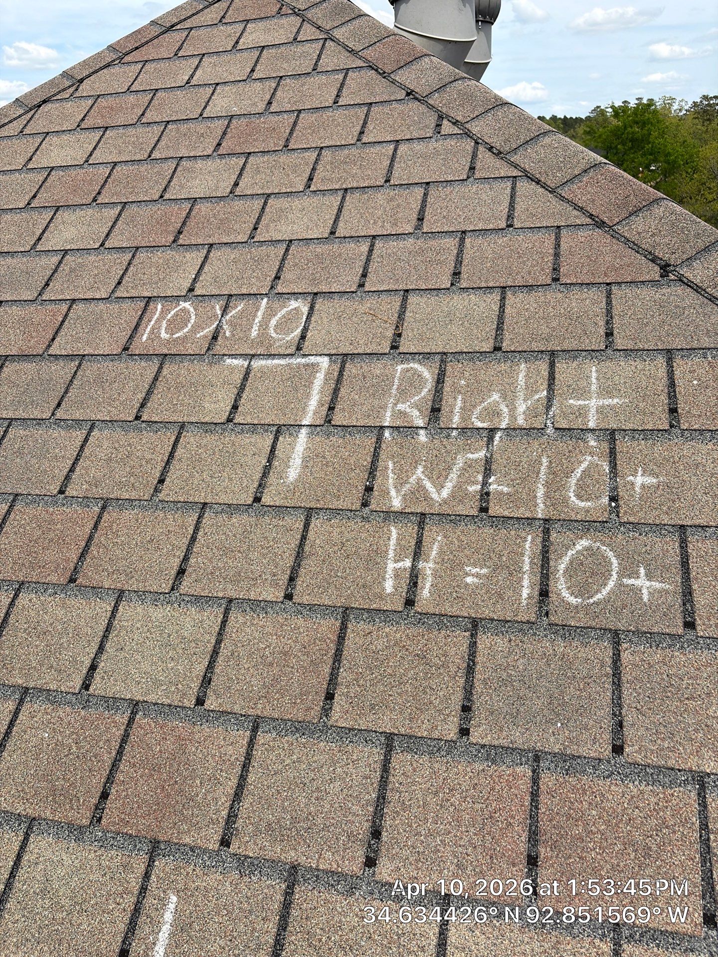 Shingle Roof Damage Assessment in Hot Springs Village by Temple Roofing and Exteriors