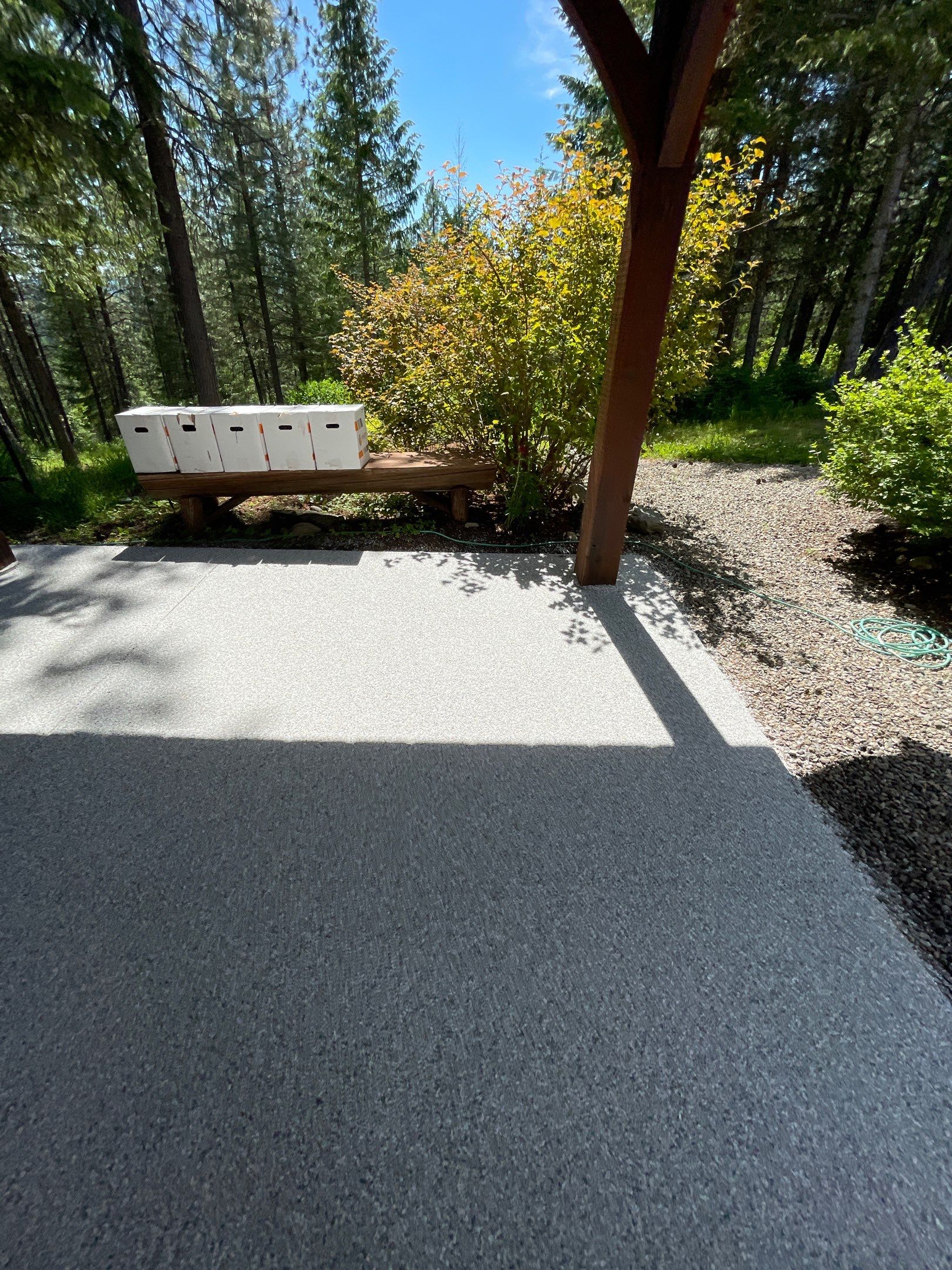 Patio Transformation using Mt Everest by Croc Coatings, LLC