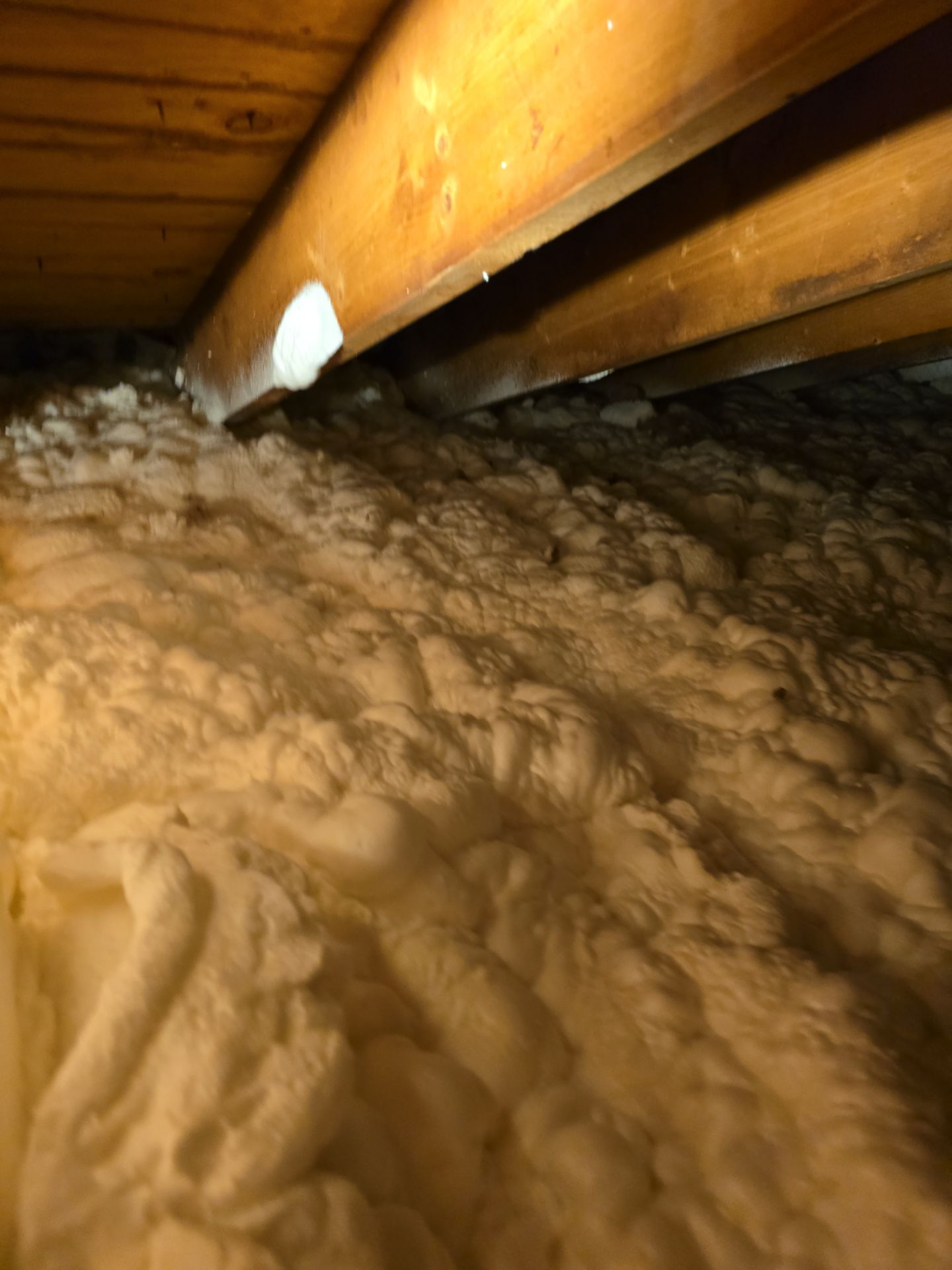 Basement Exterior Walls using Closed Cell Spray Foam by NYS Foam & Energy