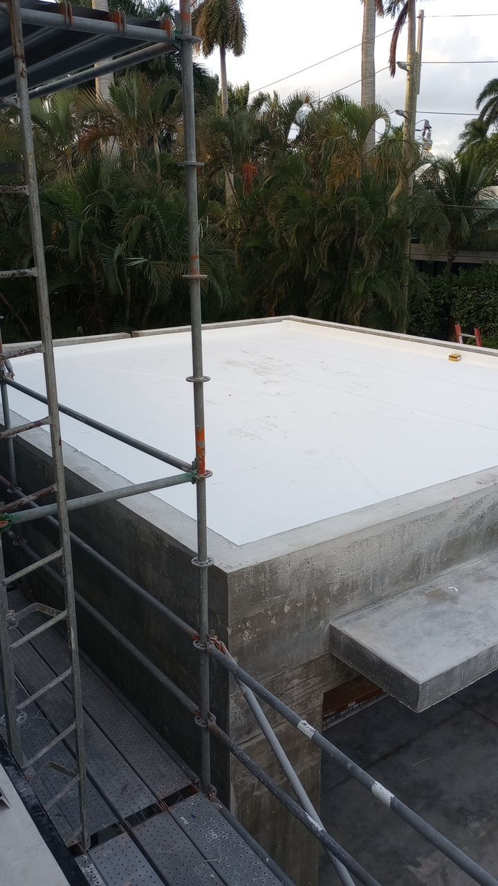 TPO Flat Roof Installation for a Miami Beach Commercial Residence by AJF ROOFING INC