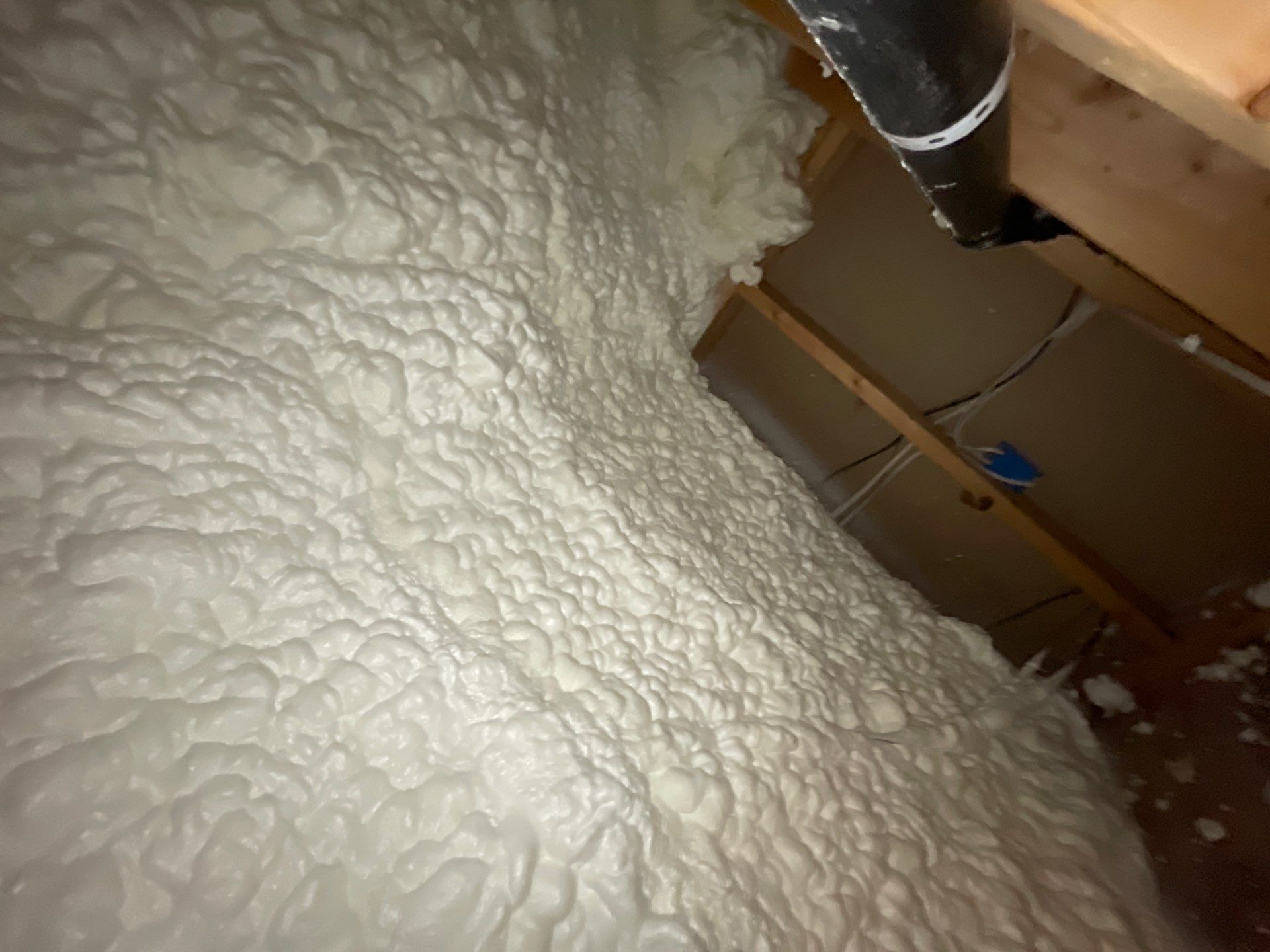 Attic Insulation using open cell spray foam by NYS Foam & Energy