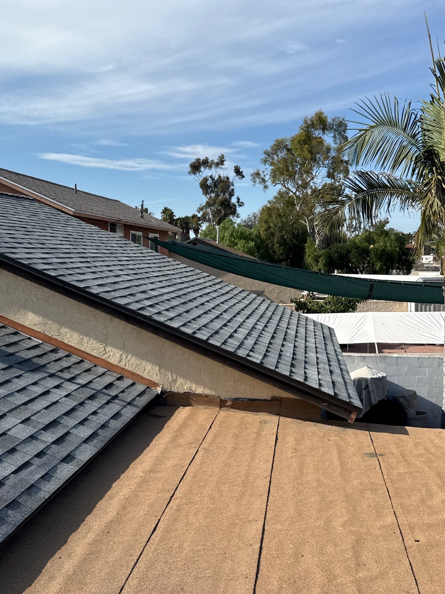 San Diego Roof Replacement and Wood Fascia Repair with Malarkey Materials by Reliable Roofing San Diego Inc.