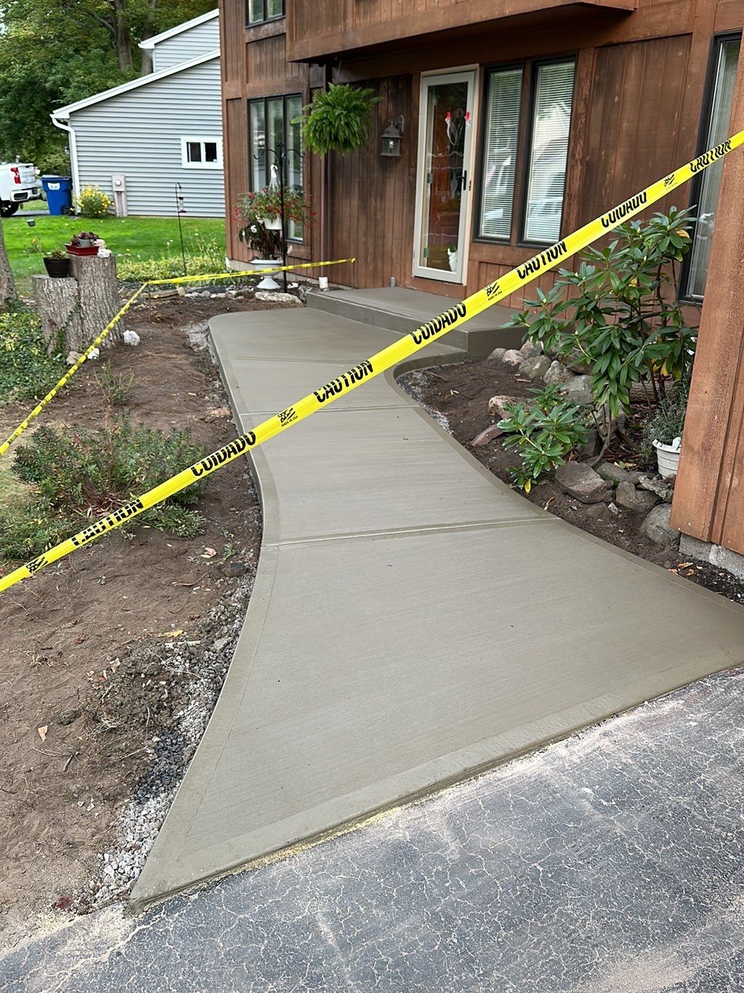 Broom Finish Walkway  by NG Masonry & Construction LLC