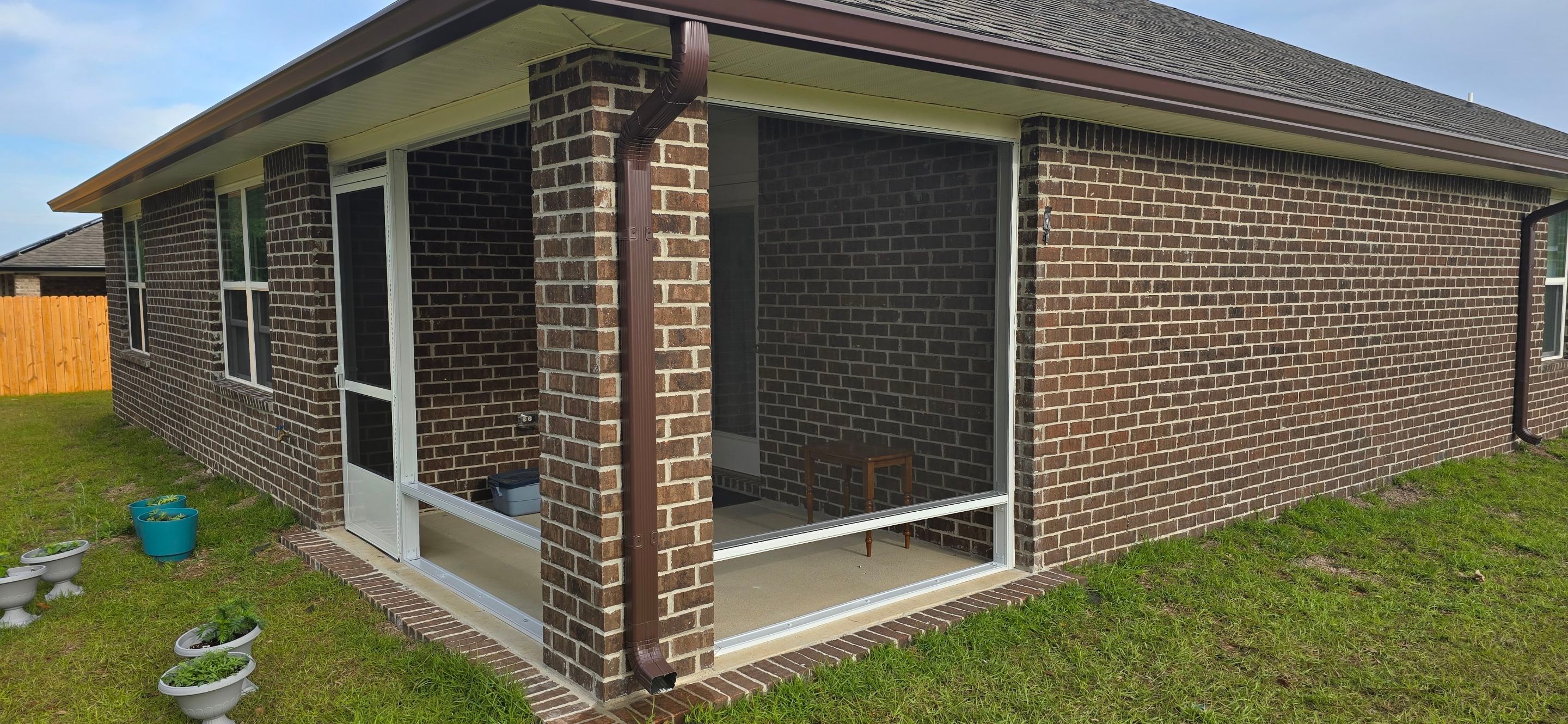 Screen Room Under Existing Roof in Milton by Titan Sunrooms