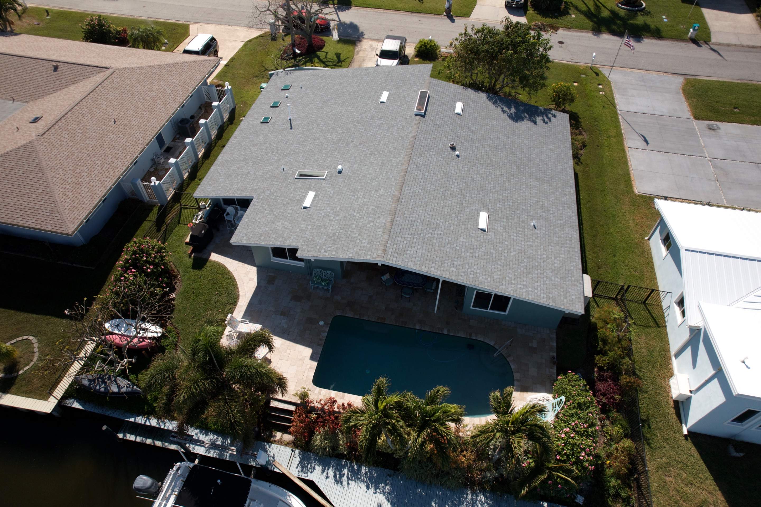 Cocoa Beach Roof Replacement Featuring Tamko Titan Shingles and Skylights by Wiedmann Construction & Roofing
