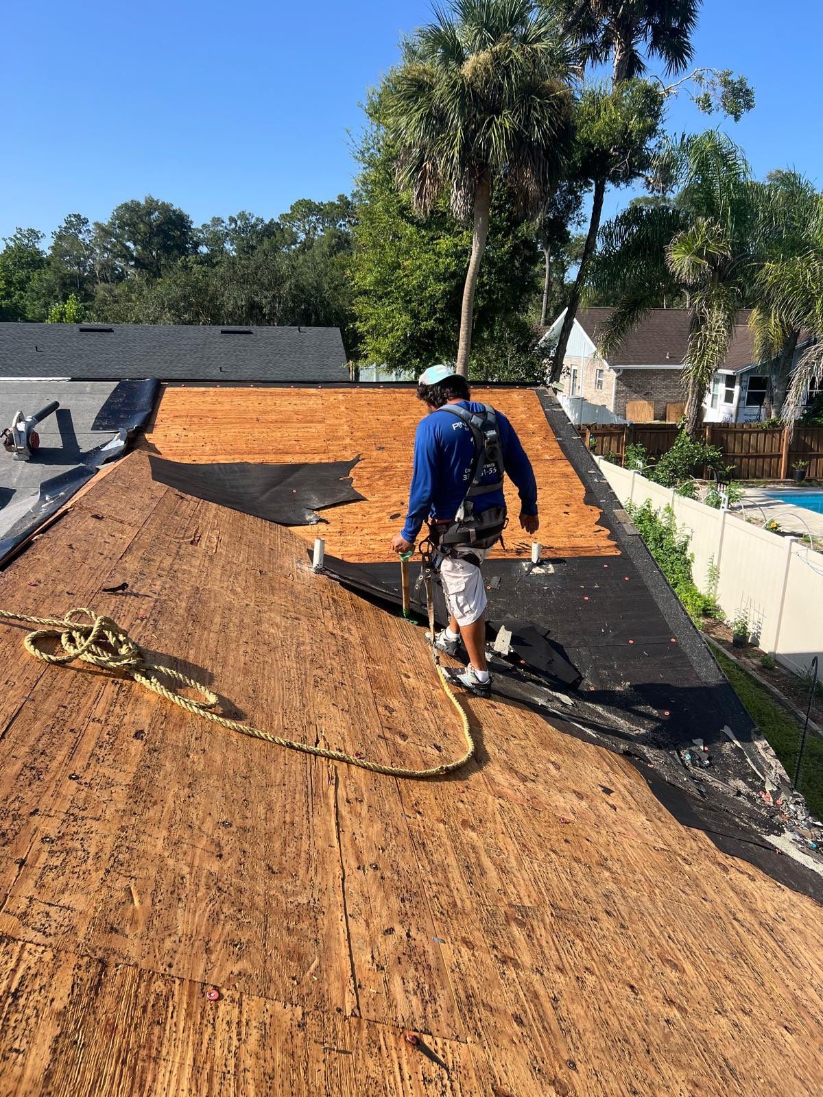 Architectural Shingle Roof Replacement and Attic Inspection in Orange City by Pinnacle Roofing Group