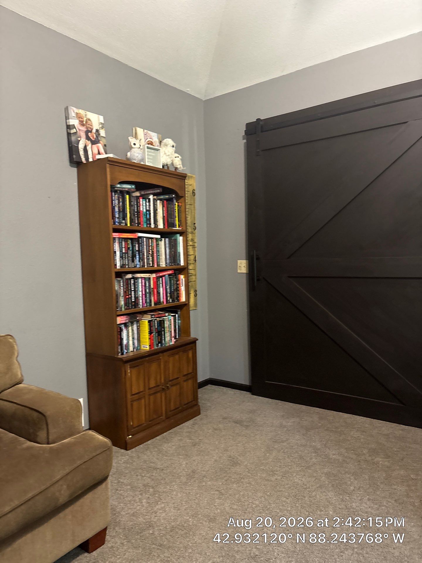 Custom Barn Door Installation and Industrial Ceiling Fan Upgrade in Waukesha by CompanyCam Sales Demo