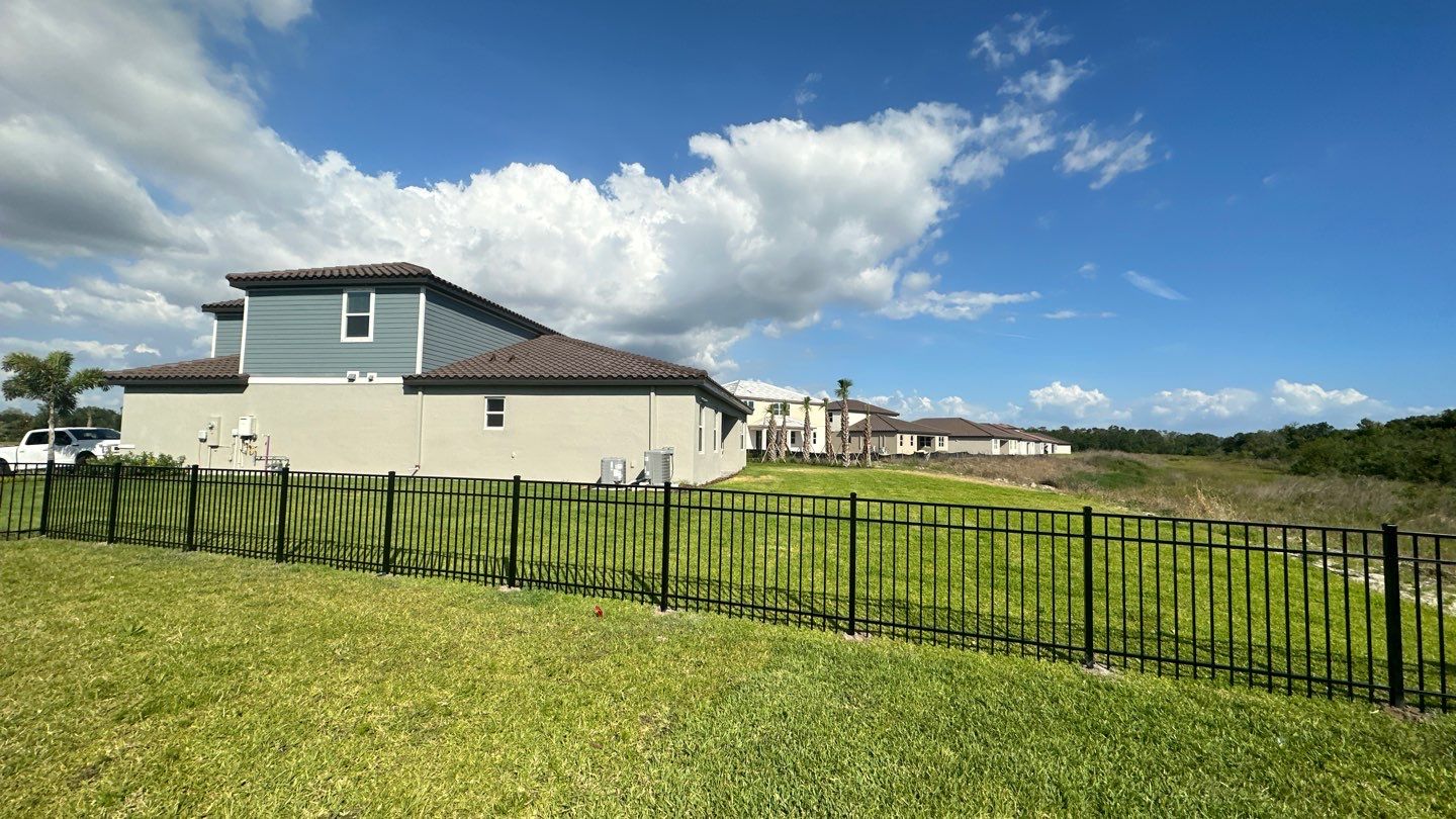 Aluminum Fence Installation using Black 3 Rail Aluminum Fence by Asap fence and gates, LLC