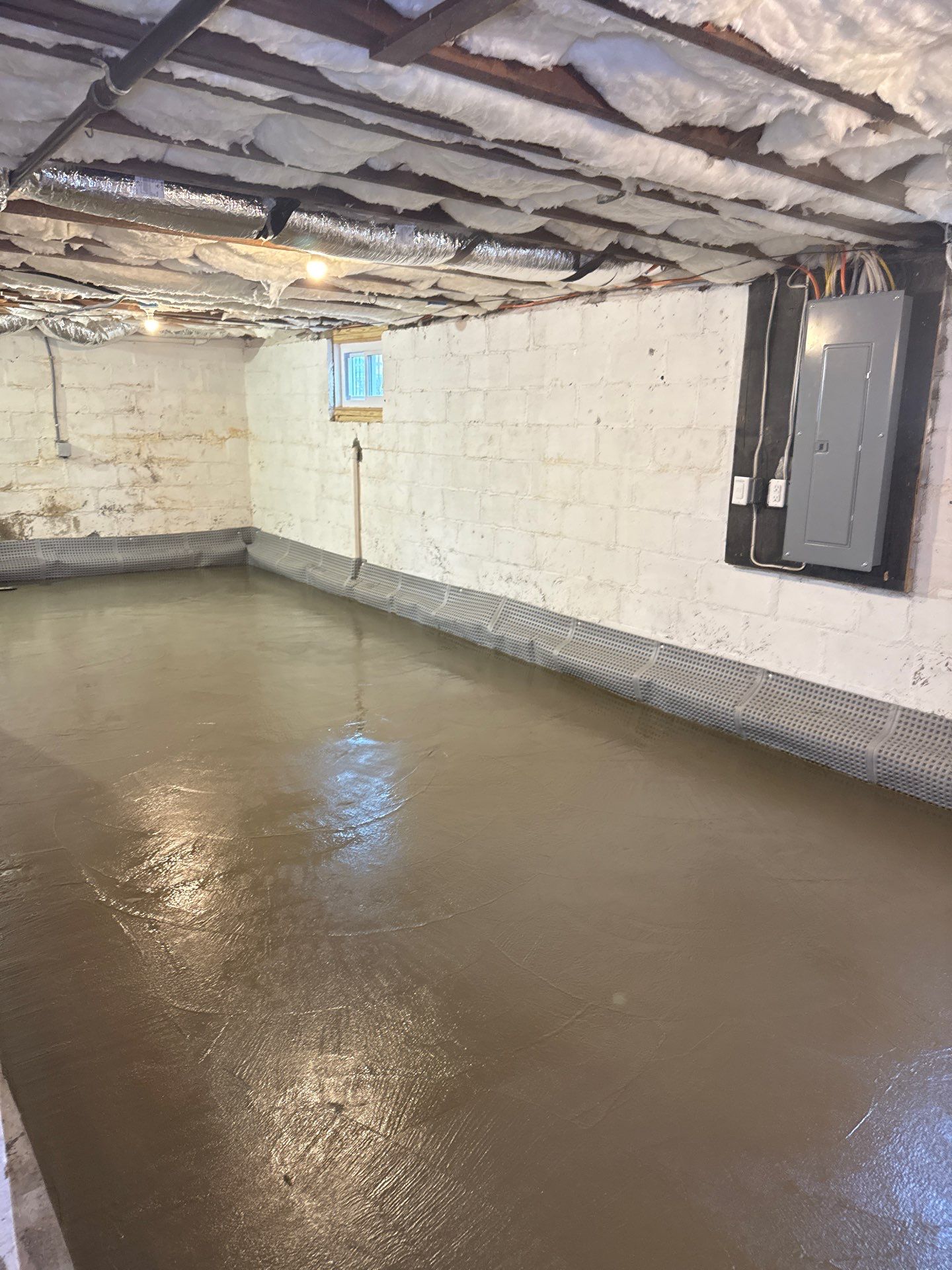 Concrete Floor Replacement and Interior French Drain Project in Morris Plains, New Jersey by Pure Service Pro, LLC 