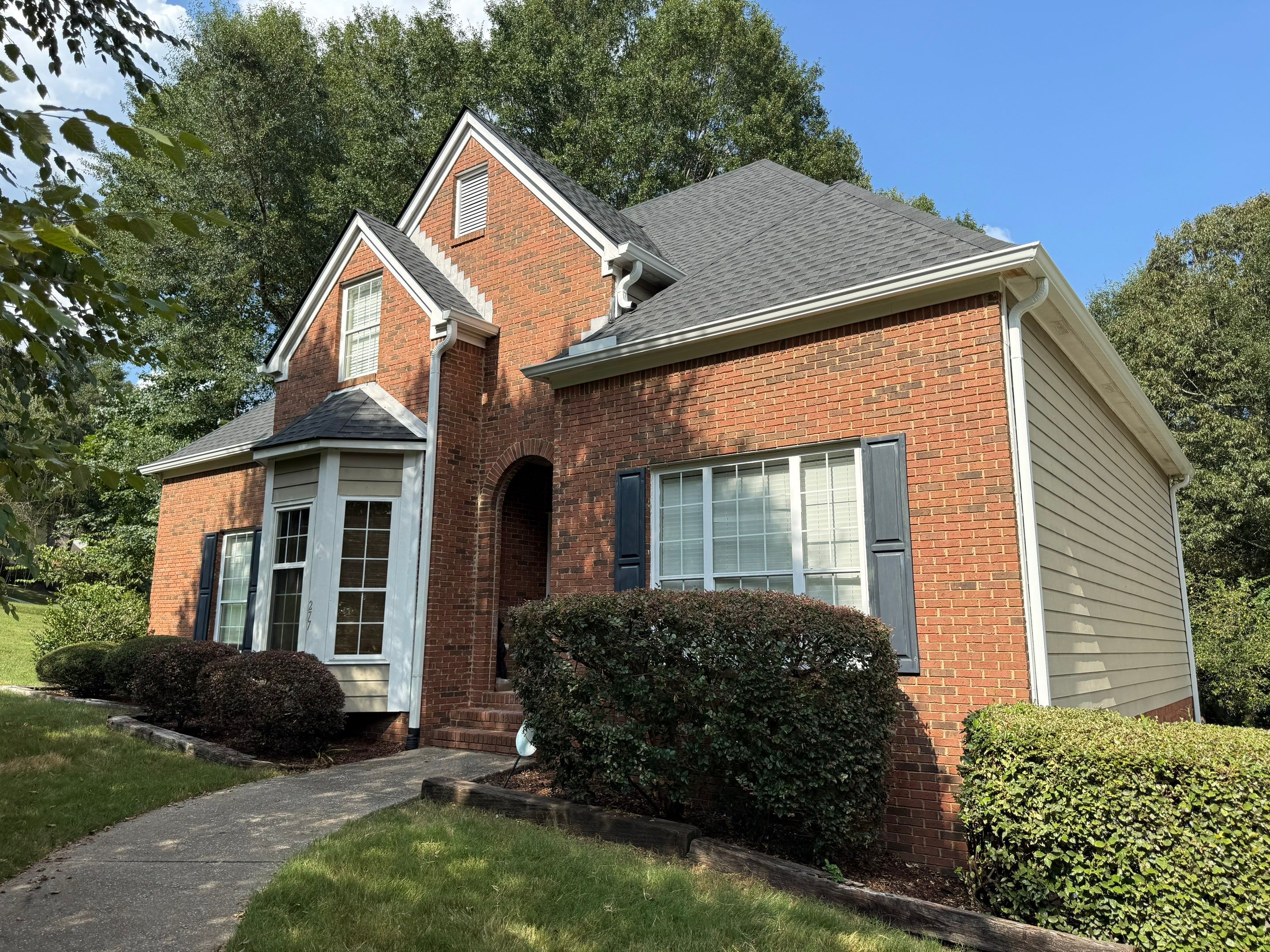 Roof Replacement, Gutter Replacement, and Chimney Cap Replacement in Sterrett by The Roofing Dudes