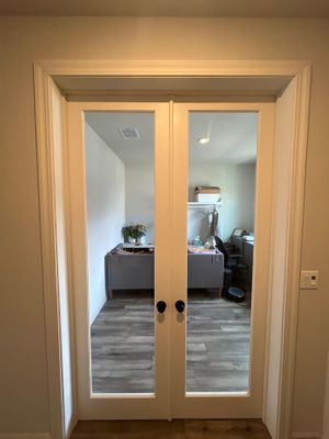 Clear Glass French Doors