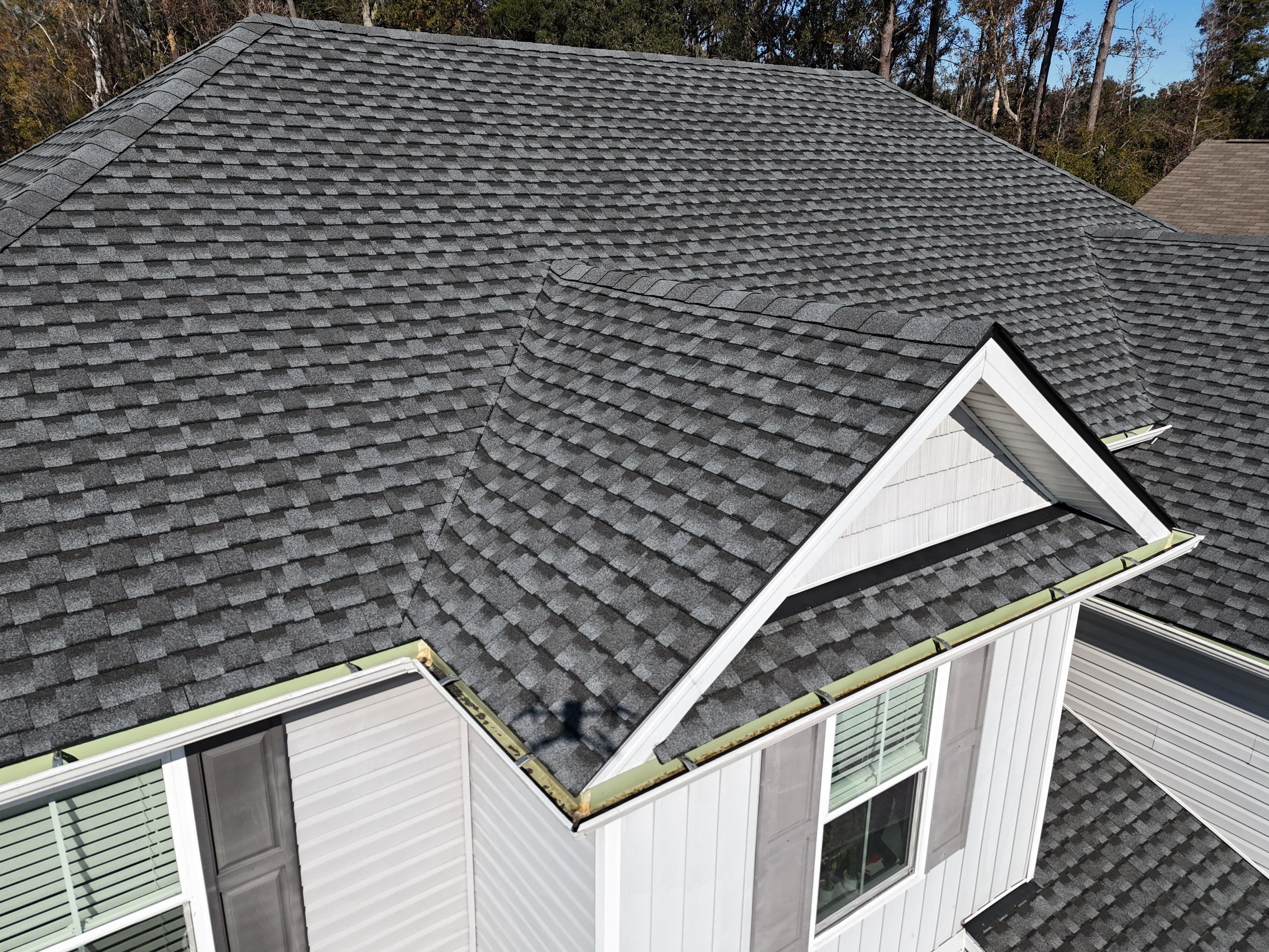 Storm Damage Full Roof Replacment using GAF Shingles by A Good Roofer Near Me