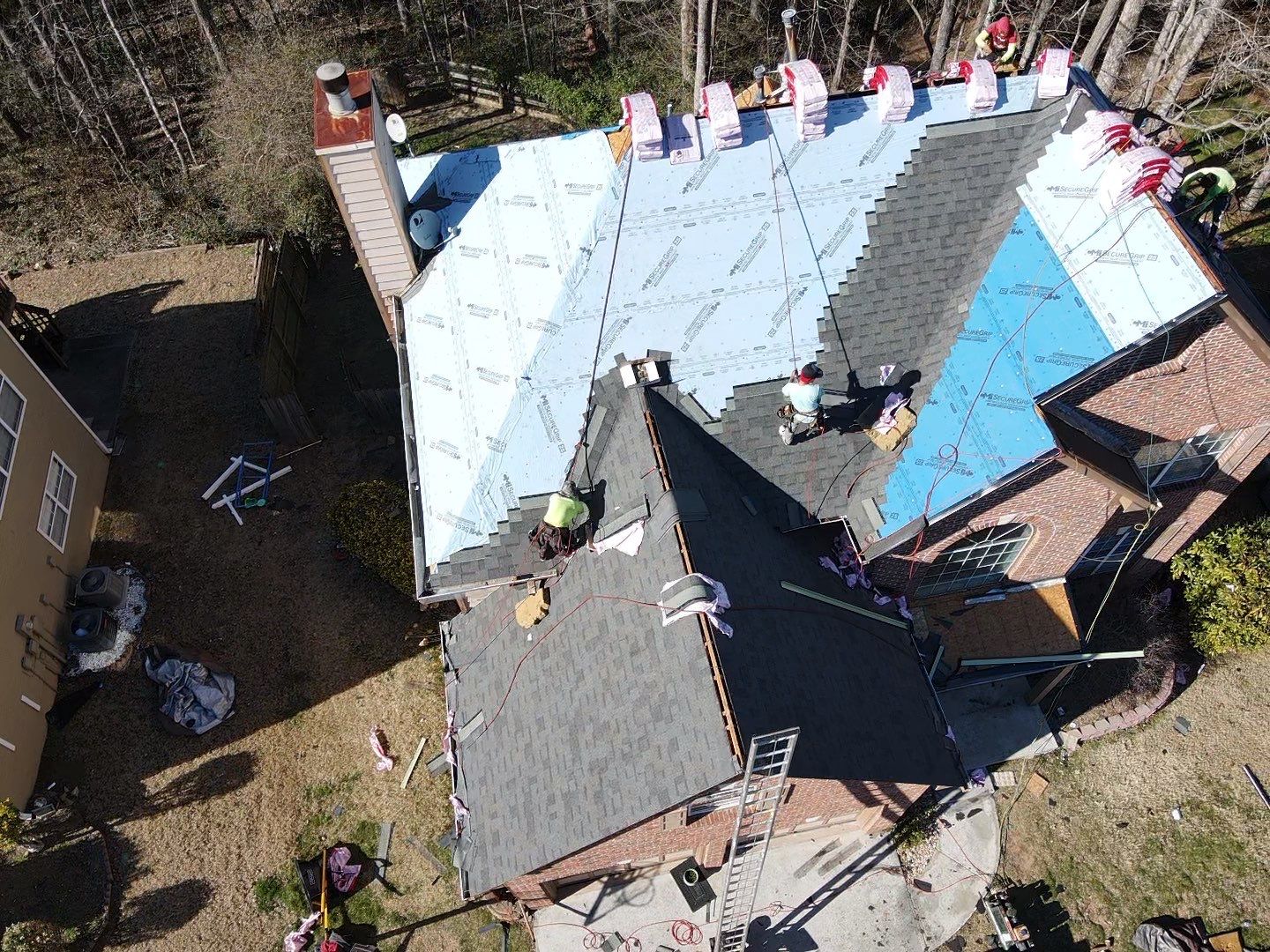Residential Roofing Installation using Owens Corning by Inspector Roofing and Restoration