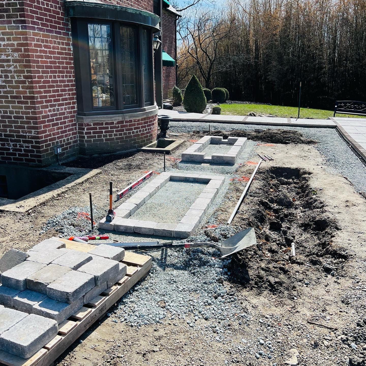 Hardscape Design & Install using Unilock Products by Reisenberg’s Lawn & Landscape, LLC