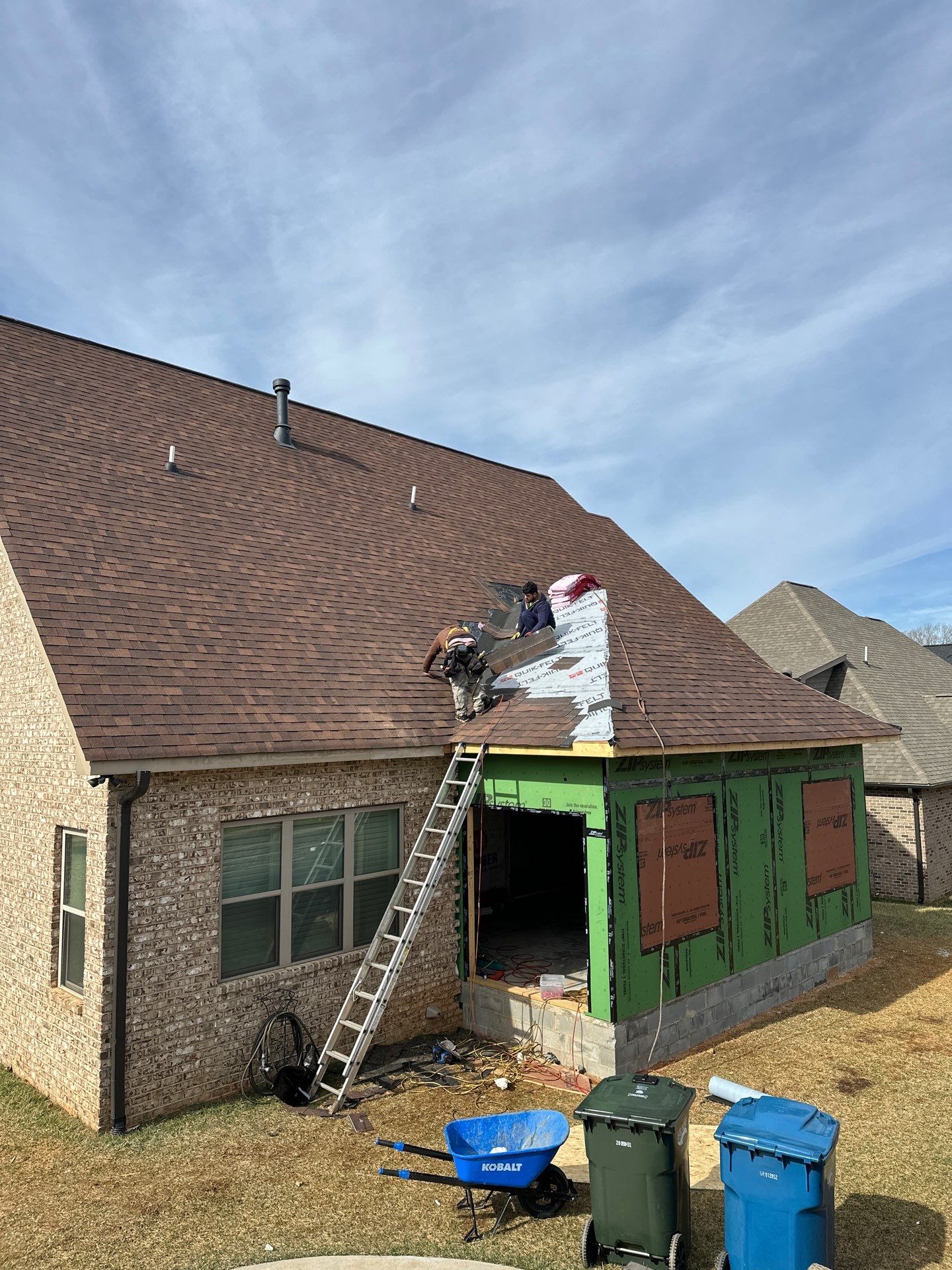 Roof Addition using OC Oakridge Brownwood by Peak 2 Peak Services LLC