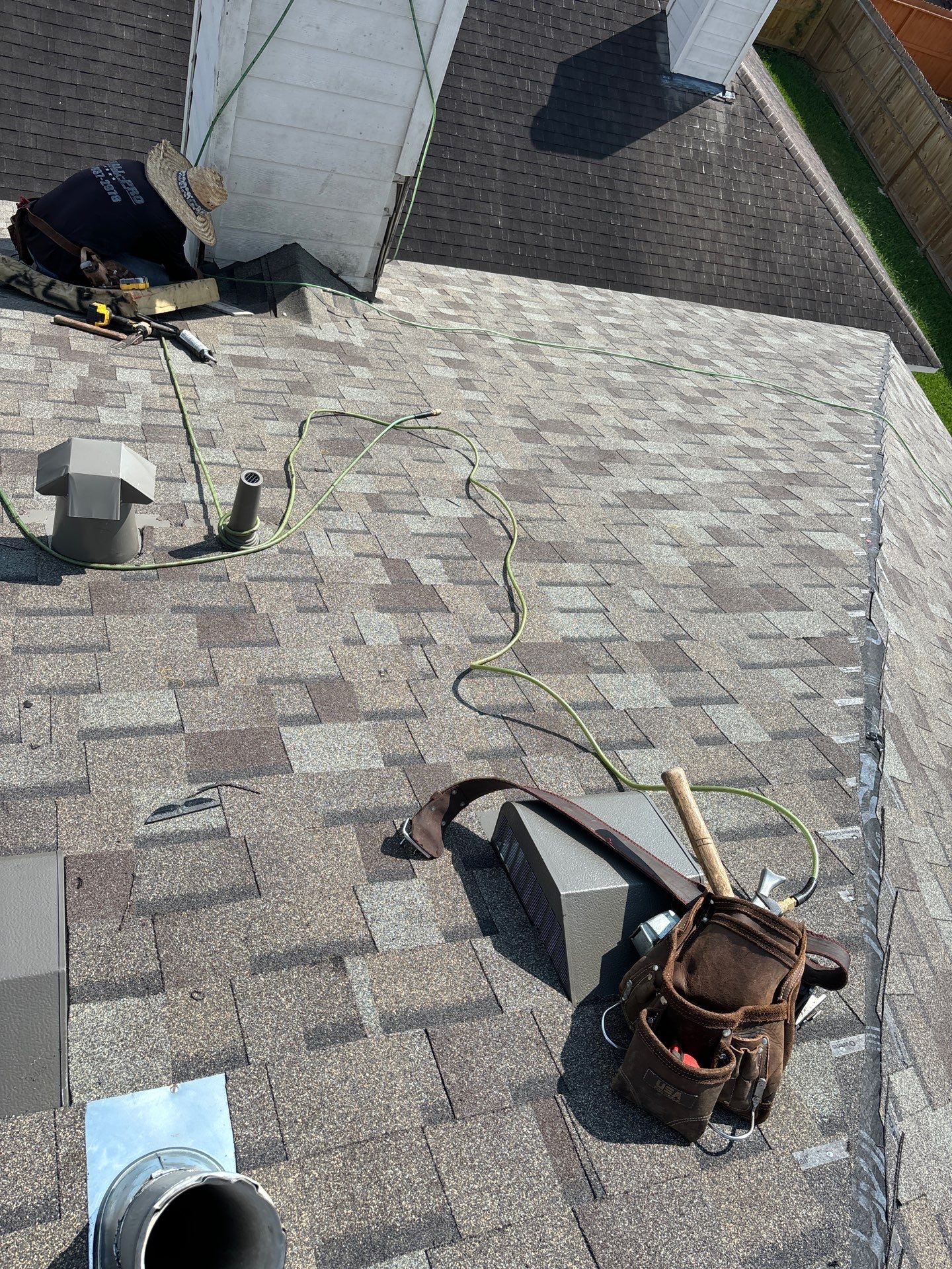 Residential Roofing Installation using Owen's Corning Duration (Lifetime) Shingles by Roof Repair Company