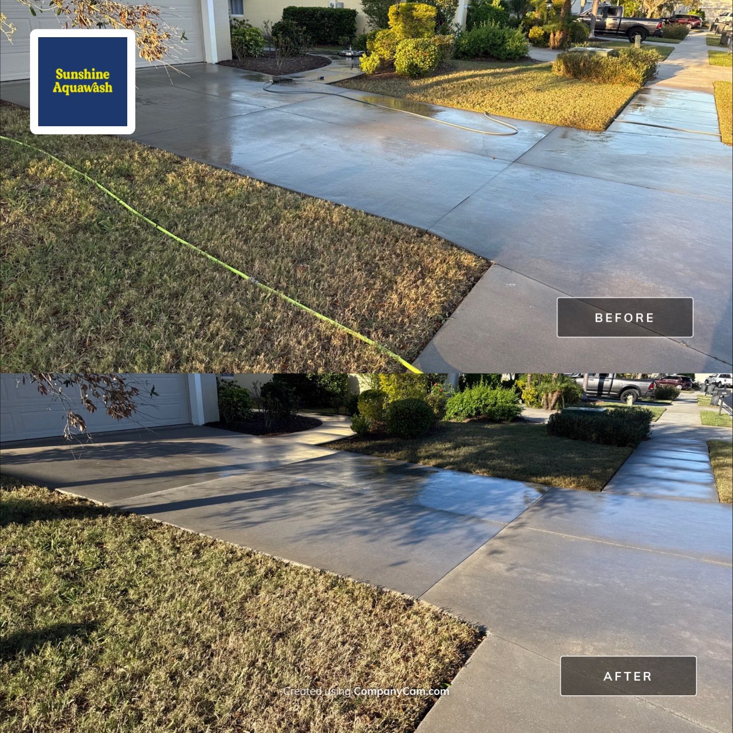 Driveway & Concrete Cleaning – River Sound Community, Bradenton, FL by Sunshine AquaWash