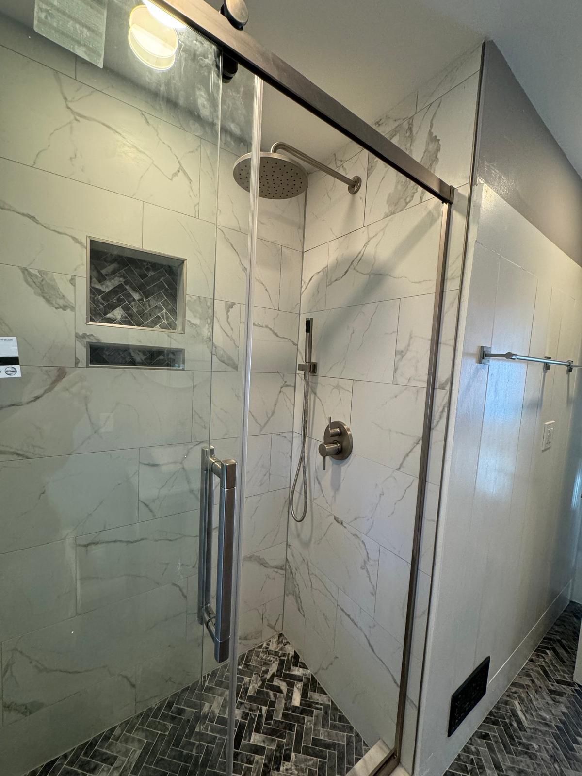 Bathroom Remodel using Tile by Home Concepts Construction