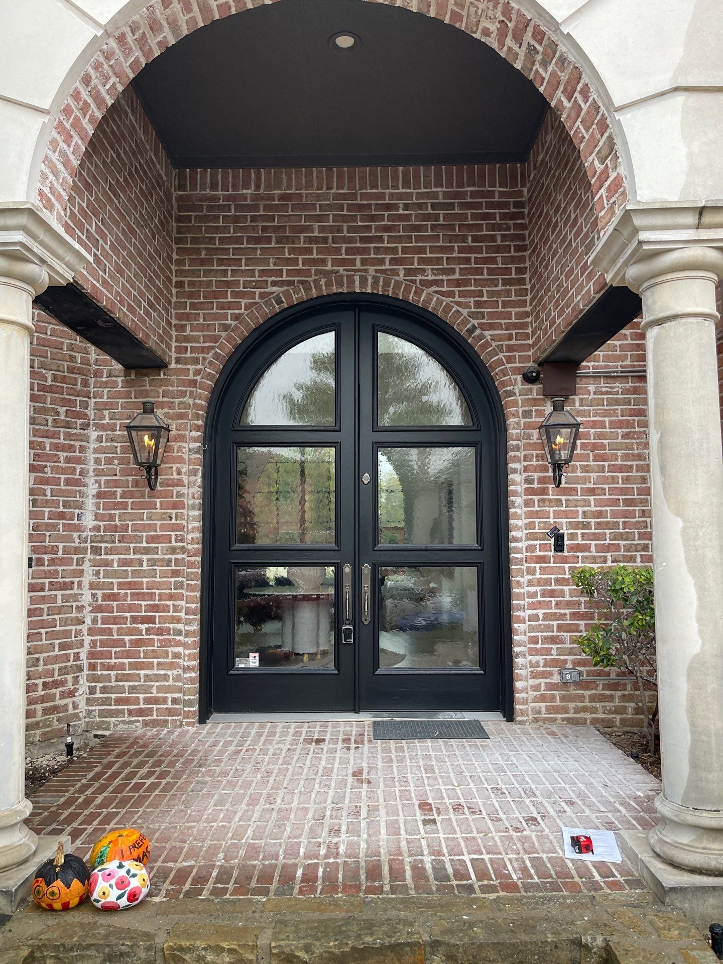 Custom Arched Metal Entry Door Installation in Plano by Solara Custom Living