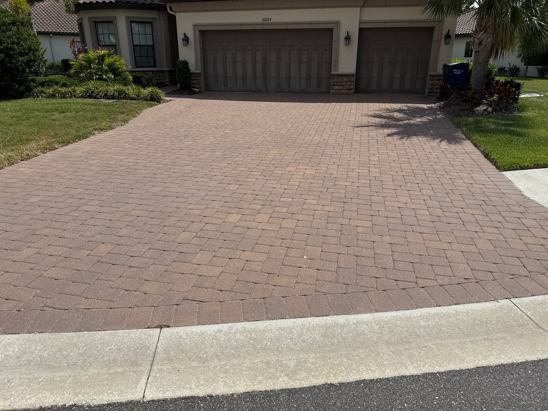 Concrete Tile Roof, Paver Driveway & Lanai Cleaning – Artisan Lakes Esplanade, Palmetto, FL by Sunshine AquaWash