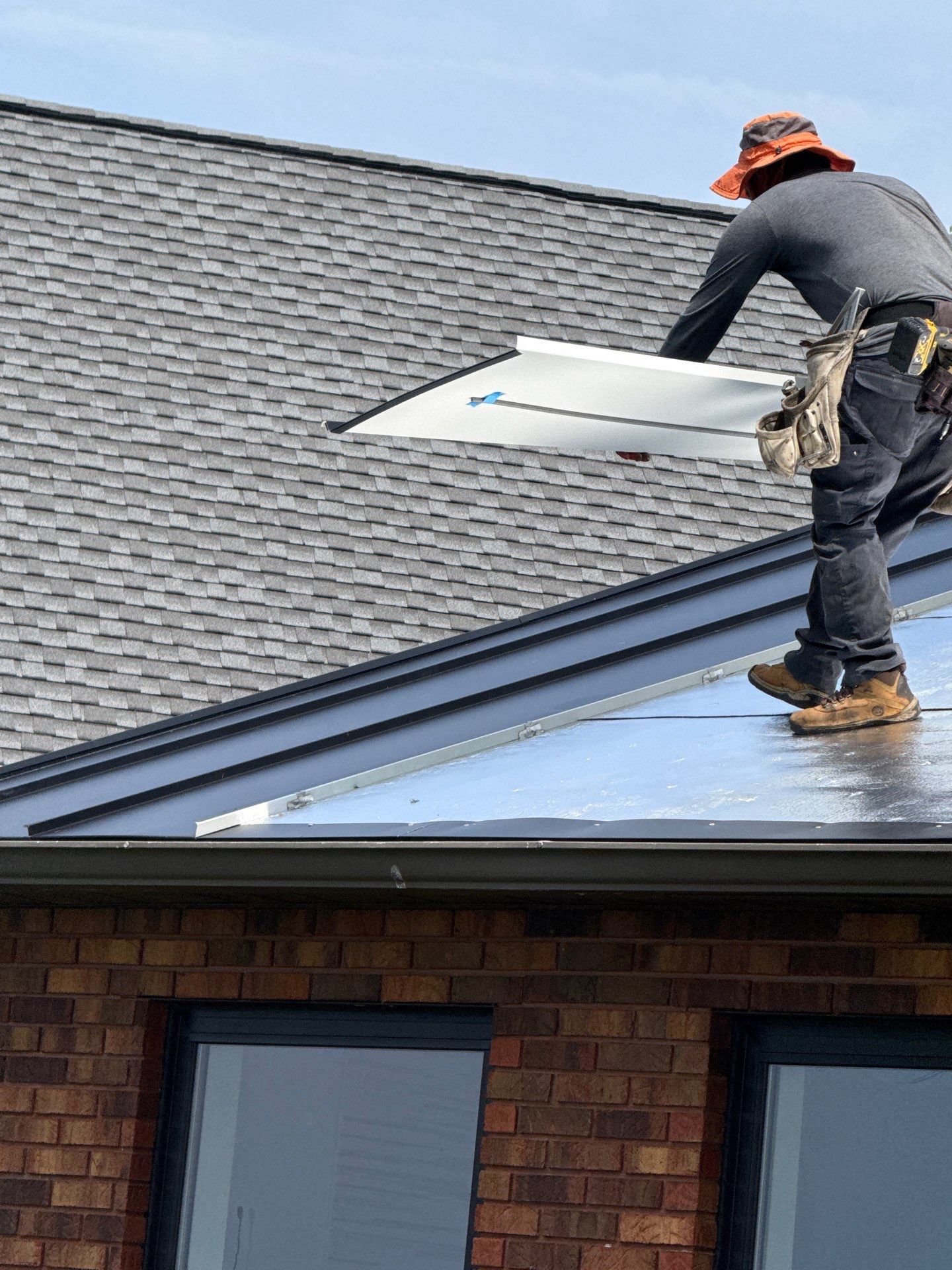 Residential Roofing Installation using Standing Seam Metal Roof | Mechanically Fastened | 24 Gauge by Matter Construction, LLC