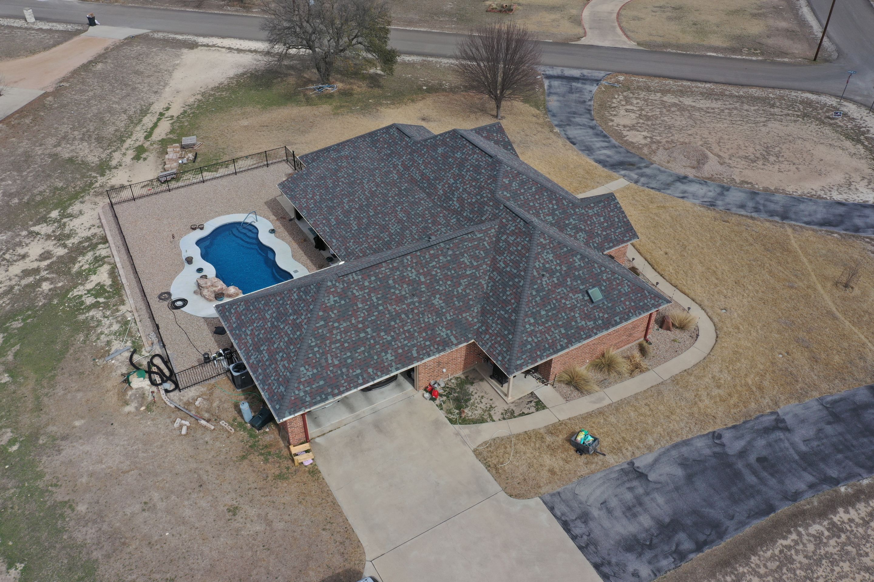 Residential Roof Replacement using Owens Corning - Duration - Colonial Slate by Action Exteriors Austin