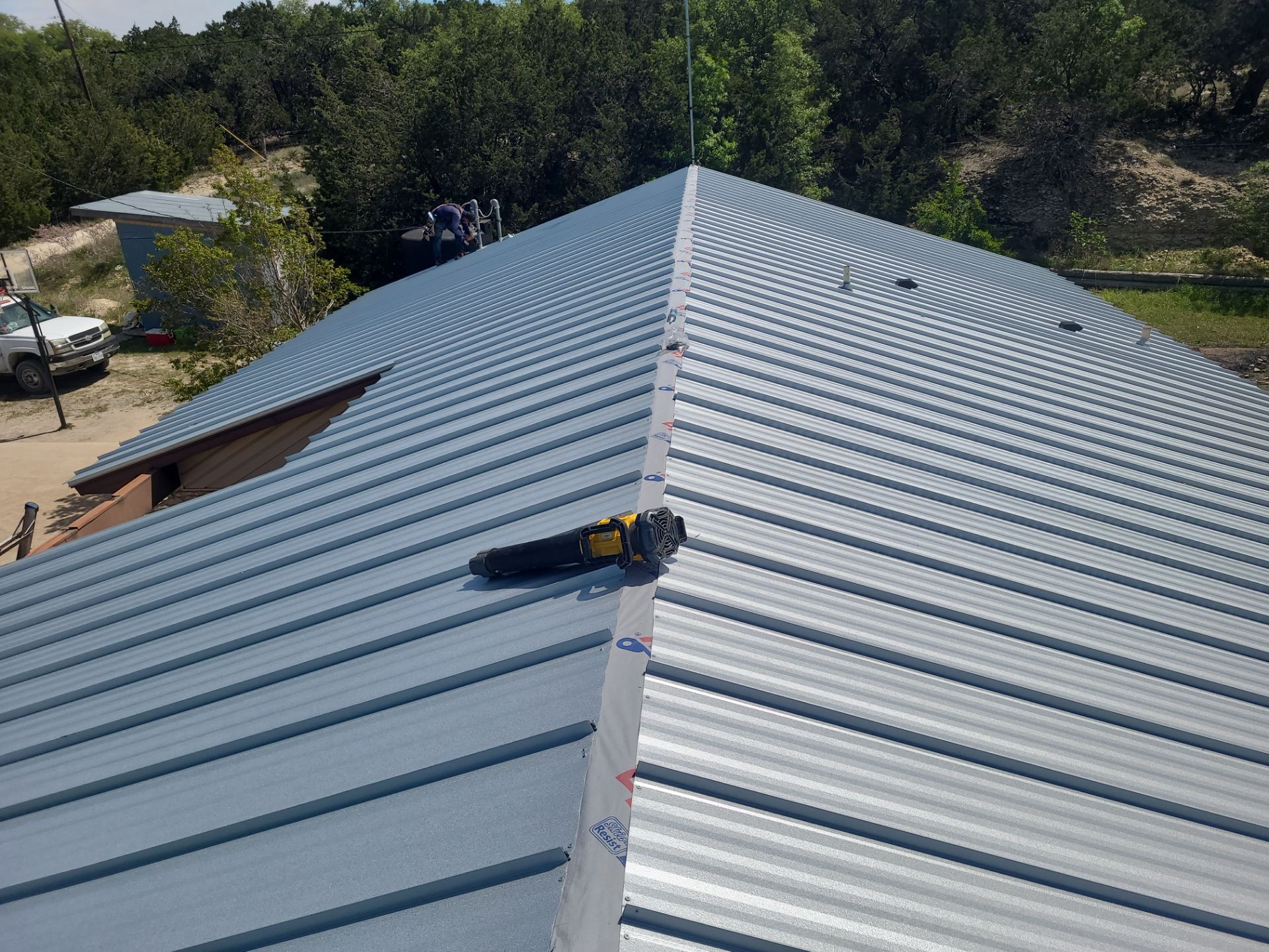 Galvalume Standing Seam offers a 45-year finish warranty! by Oakwood Roofing and Construction, LLC