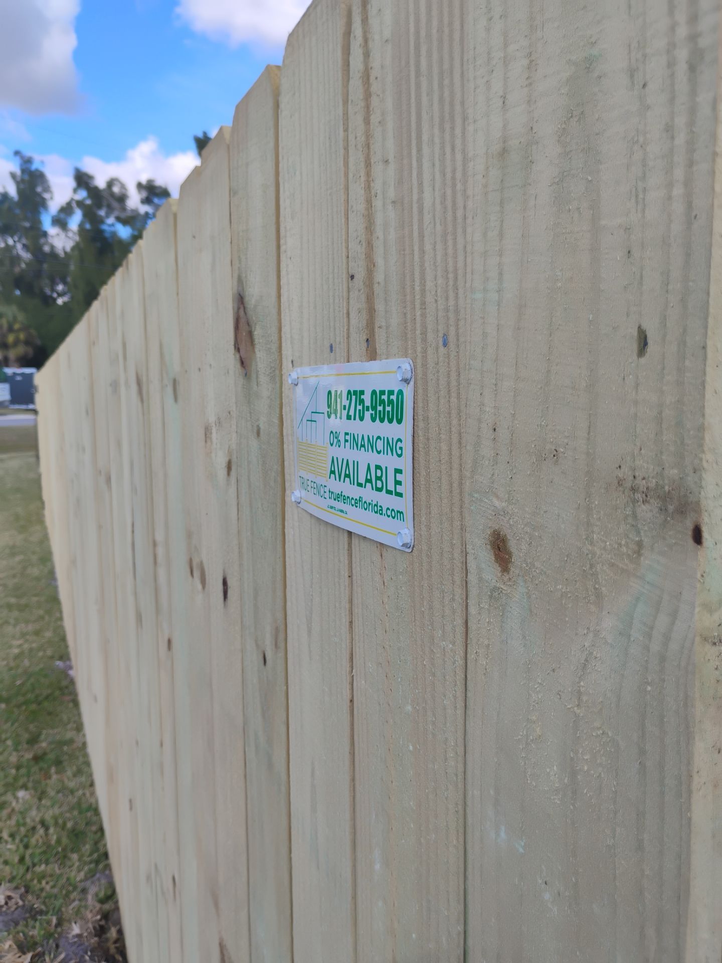 Wood and Chain Link Fence in Port Charlotte by True Fence LLC