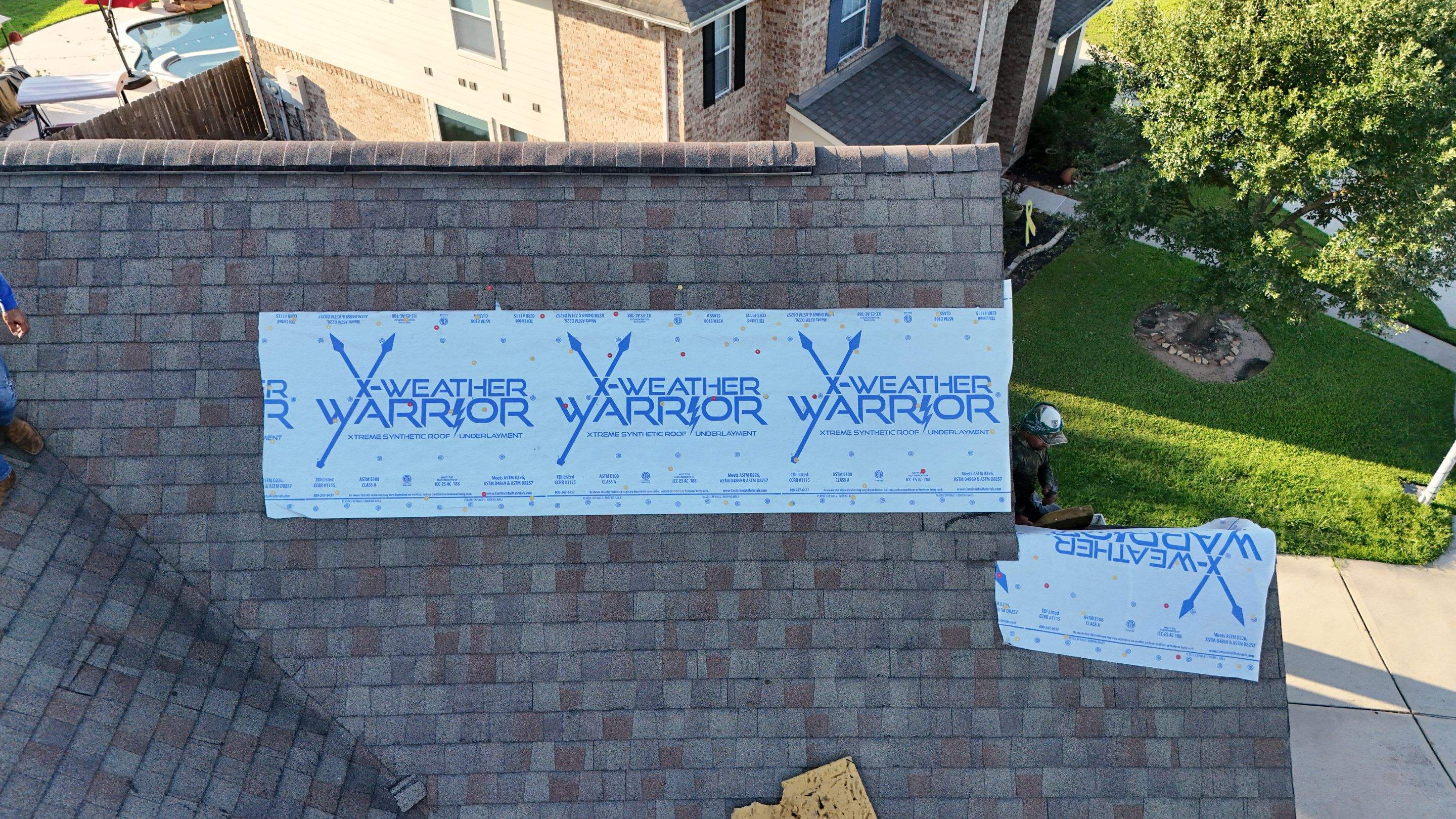 Poolside Home Roof Replacement — Spring, TX by PL Roofing & SB Roofing, LLC.