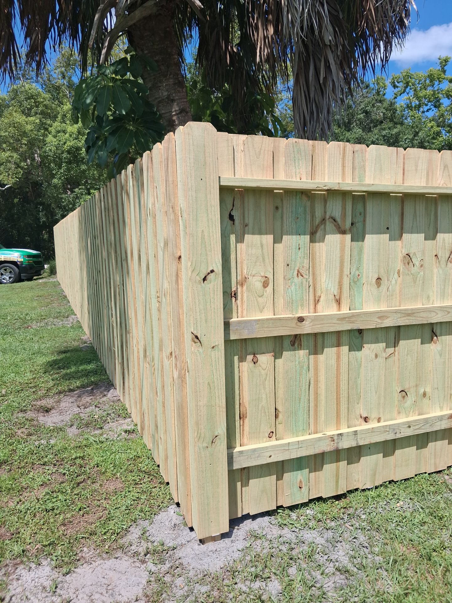 Black Vinyl Chain Link Fence Installation in Arcadia Florida by True Fence LLC