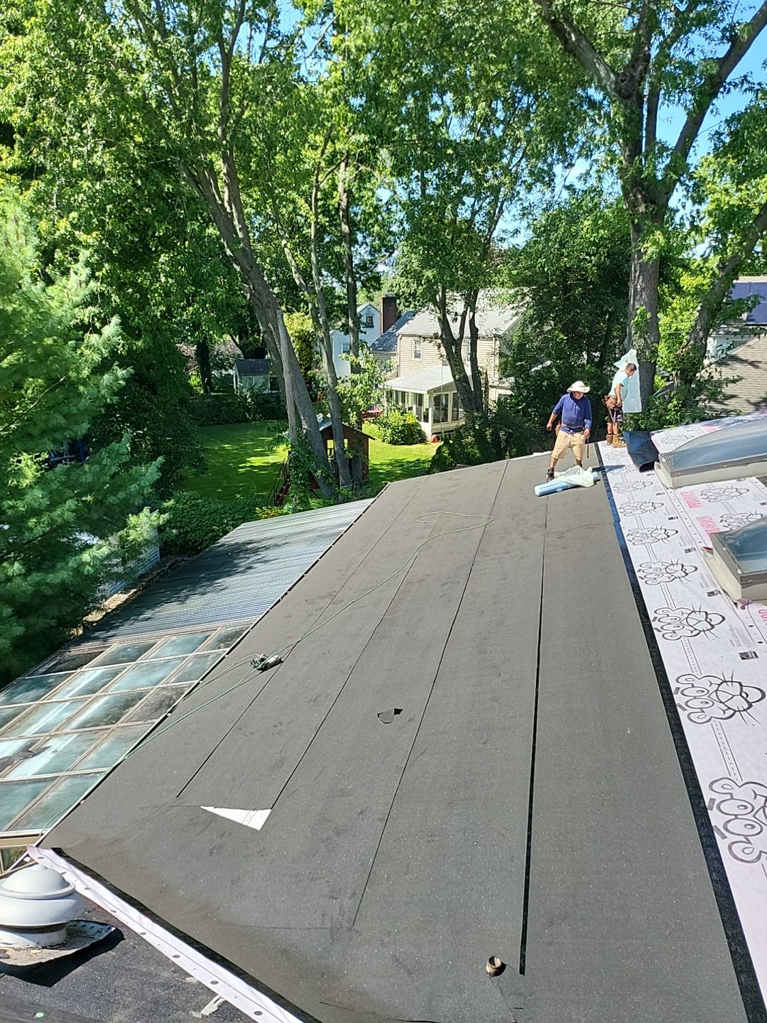 Residential Roofing Installation using Owens Corning TruDefinition Duration Designer - Black Sable by A Plus Exterior