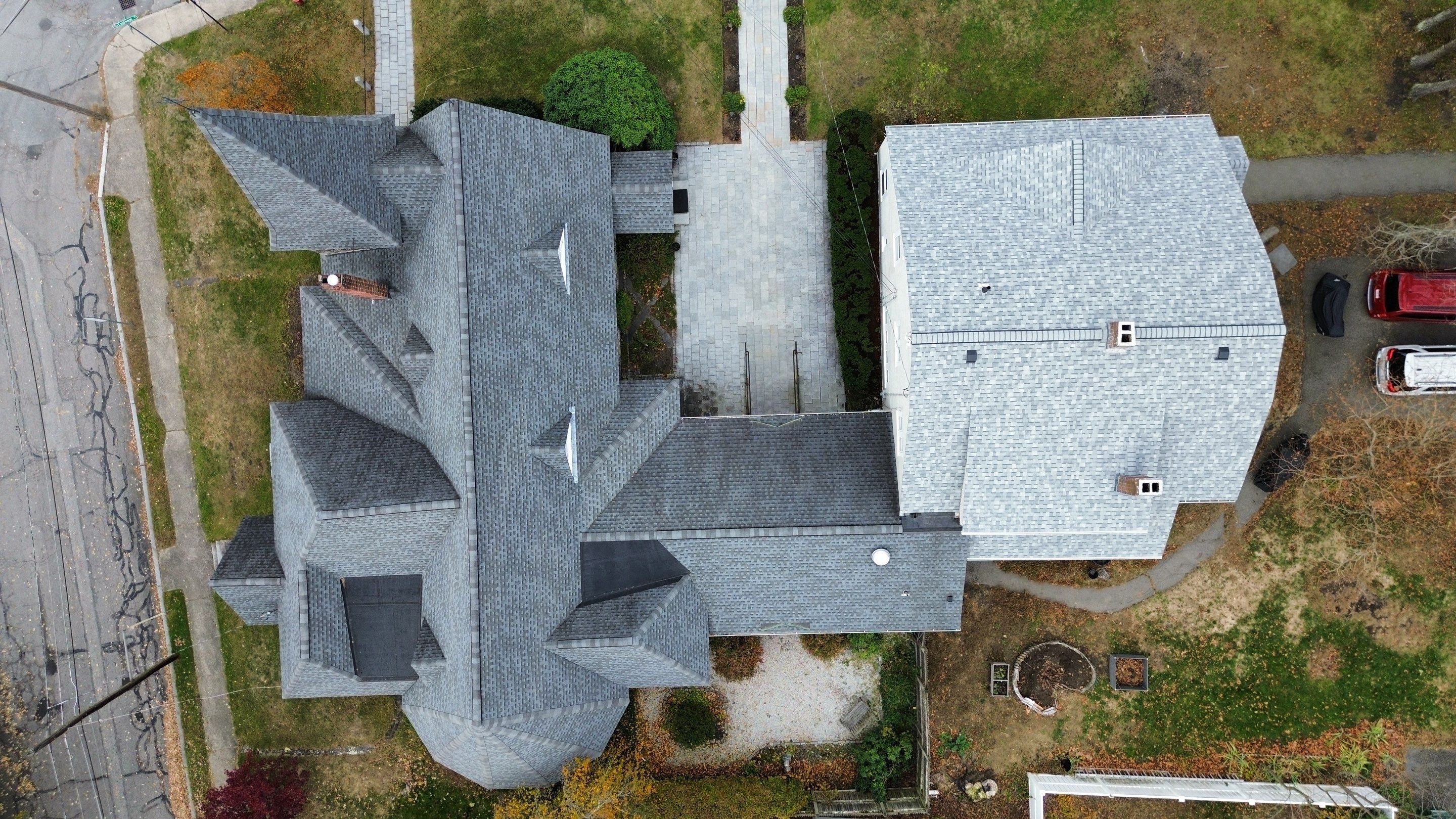 Ayer Church Complete Roof with Code-Compliant Overlay & Dual Chimney Restoration by Mighty Dog Roofing of Greater Middlesex County