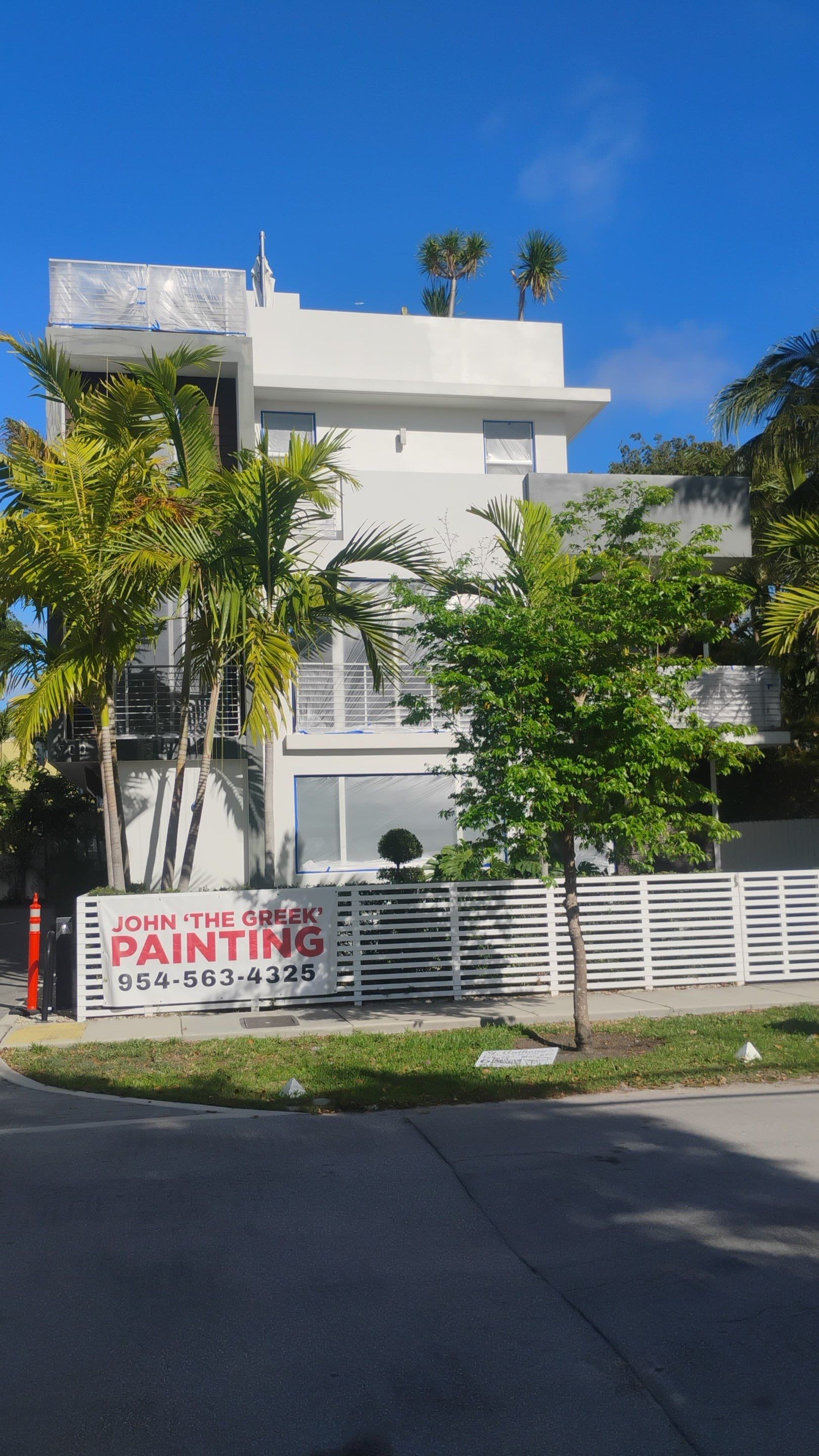 Fort Lauderdale Town Homes Exterior Painting by John “The Greek” Painting
