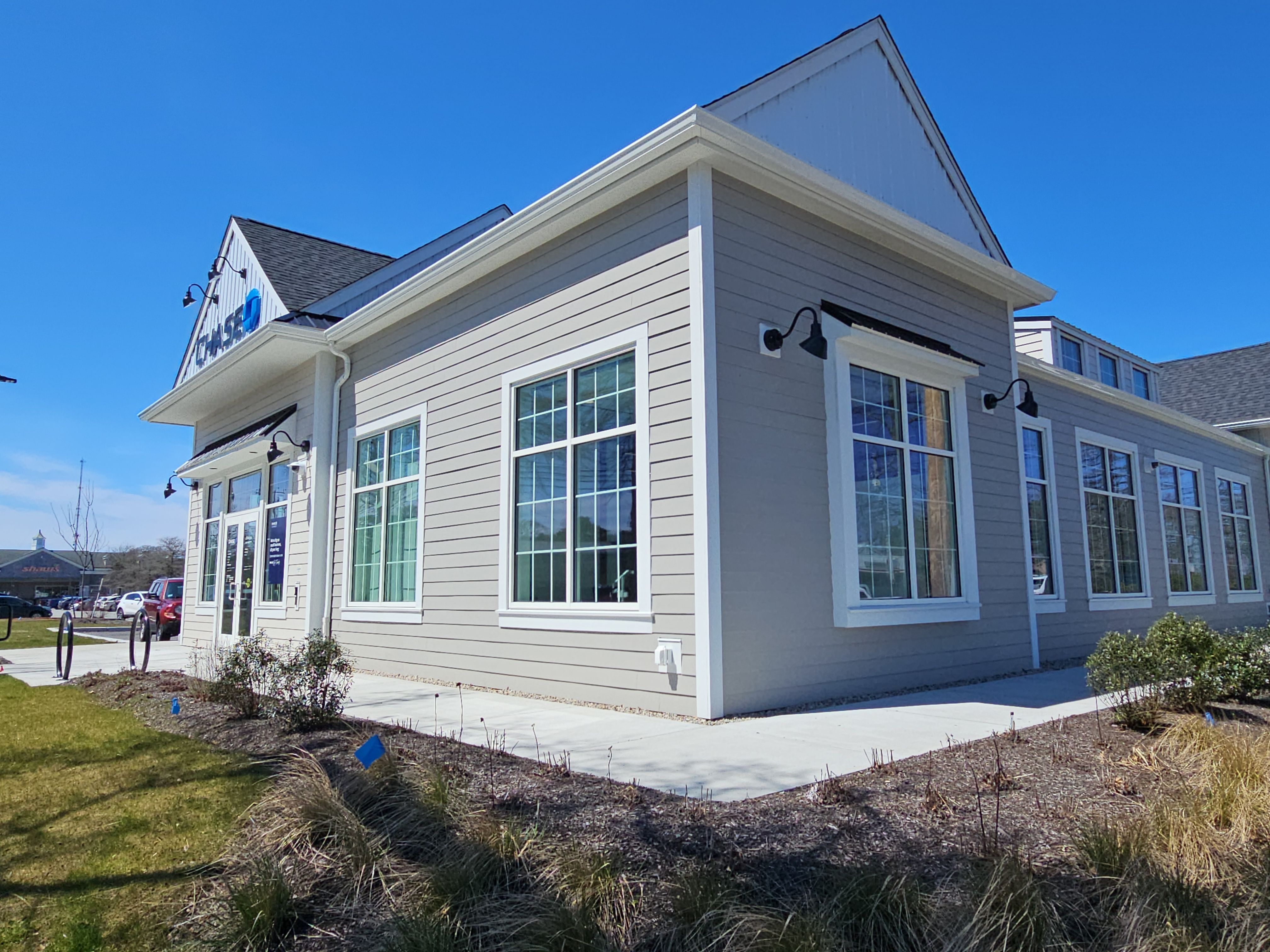Gutter Installation using 6" K-Style Aluminum Gutter on Chase Bank in Orleans, MA by Gutter Pro Enterprises